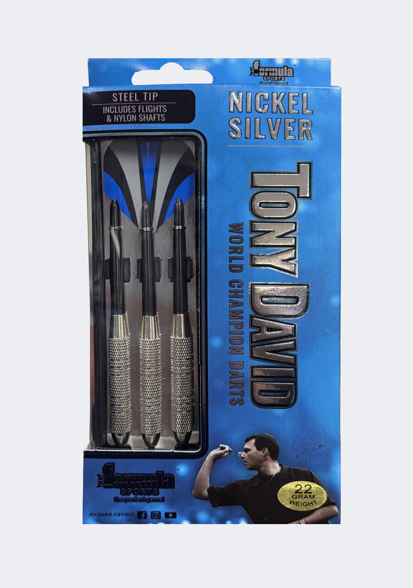 Formula Sports Tony David Nickel Silver Darts (22g)