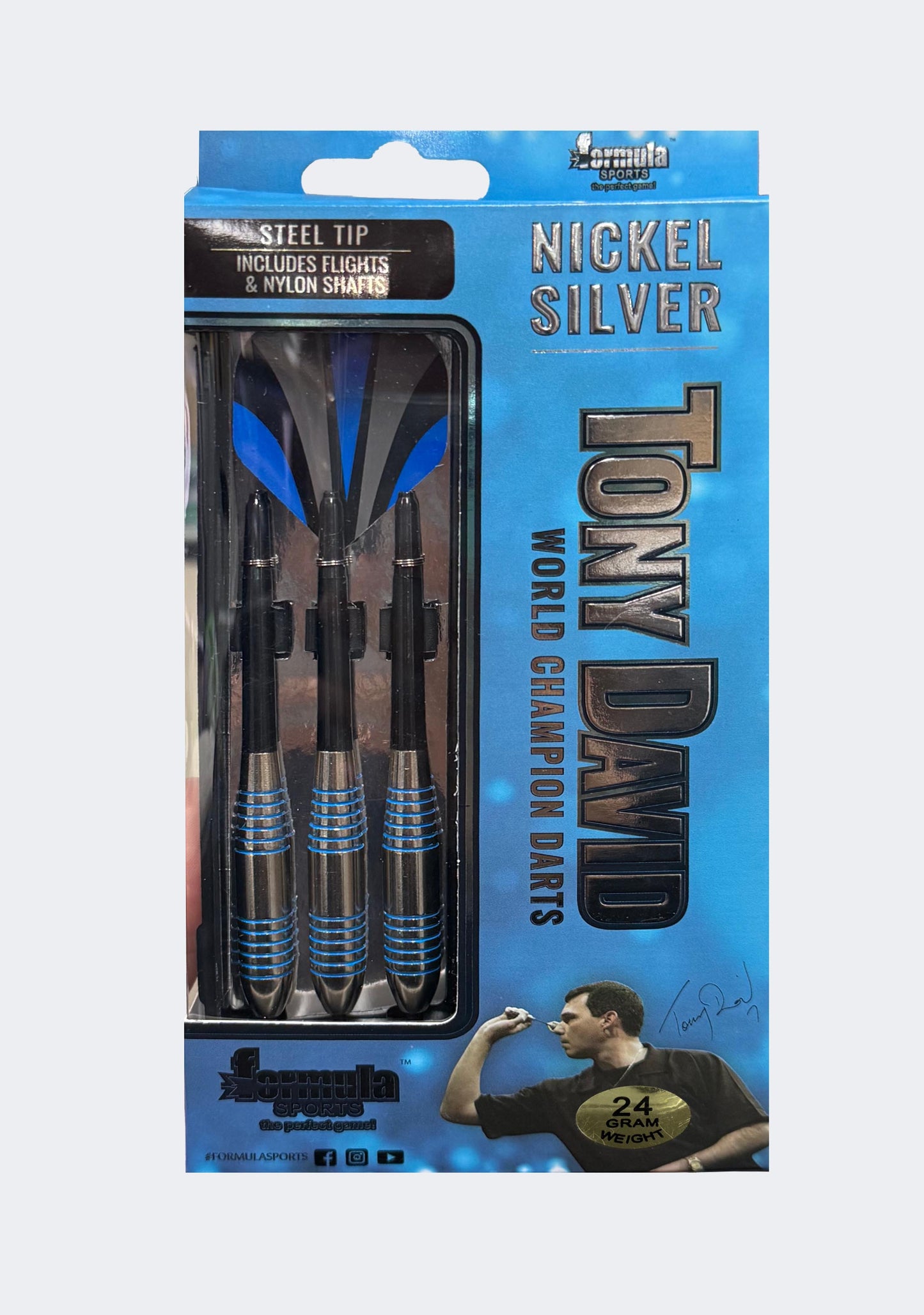Formula Sports Tony David Nickel Silver Darts (24g)