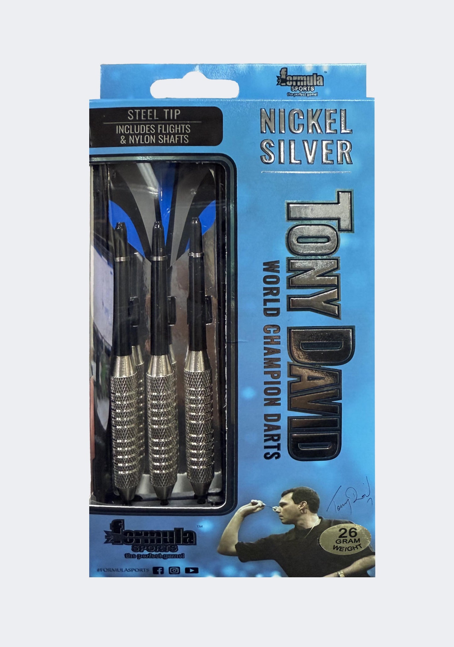 Formula Sports Tony David Nickel Silver Darts (26g)