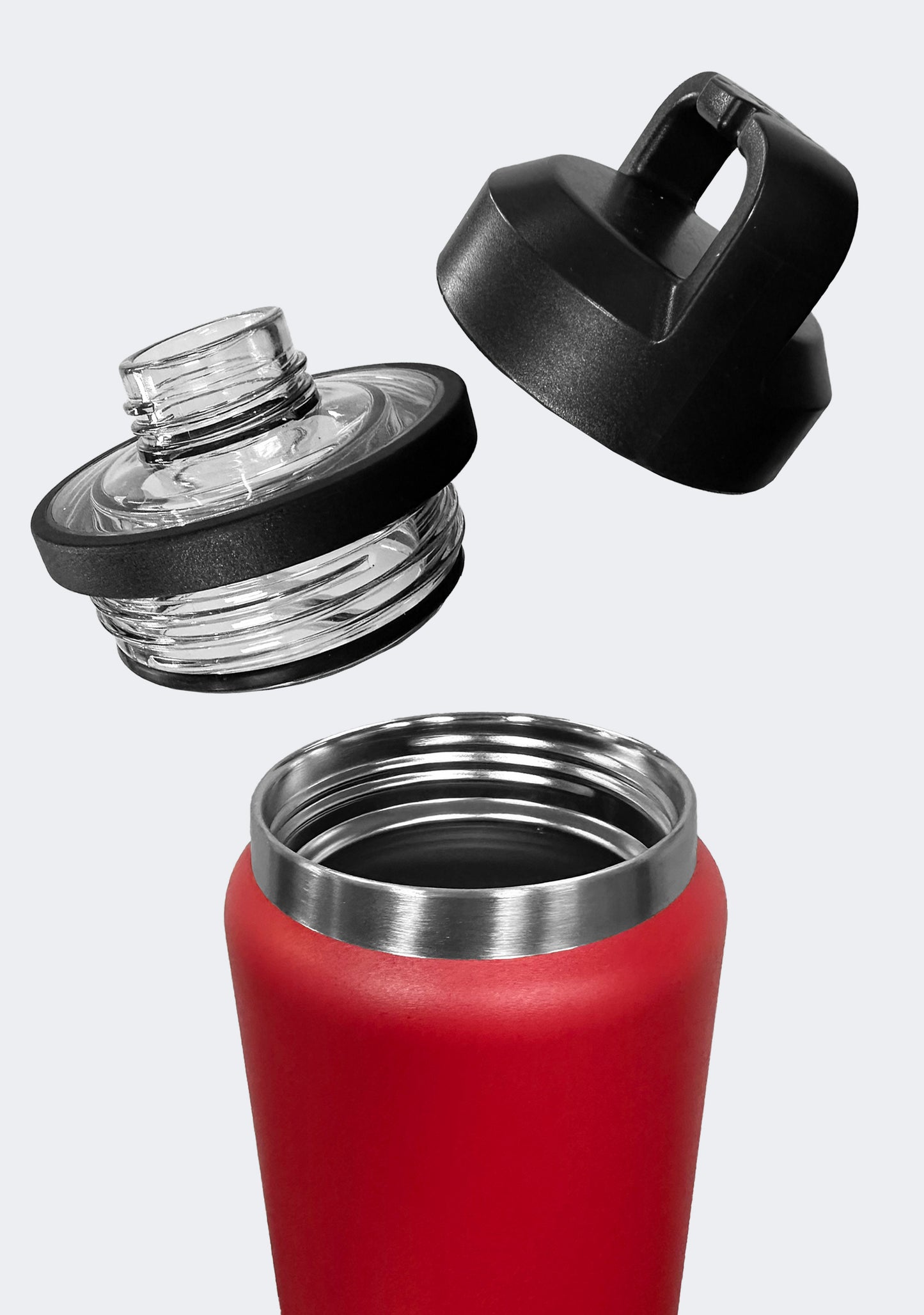 Fridgy 780mL Grip Range Dual Lid Water Bottle Red