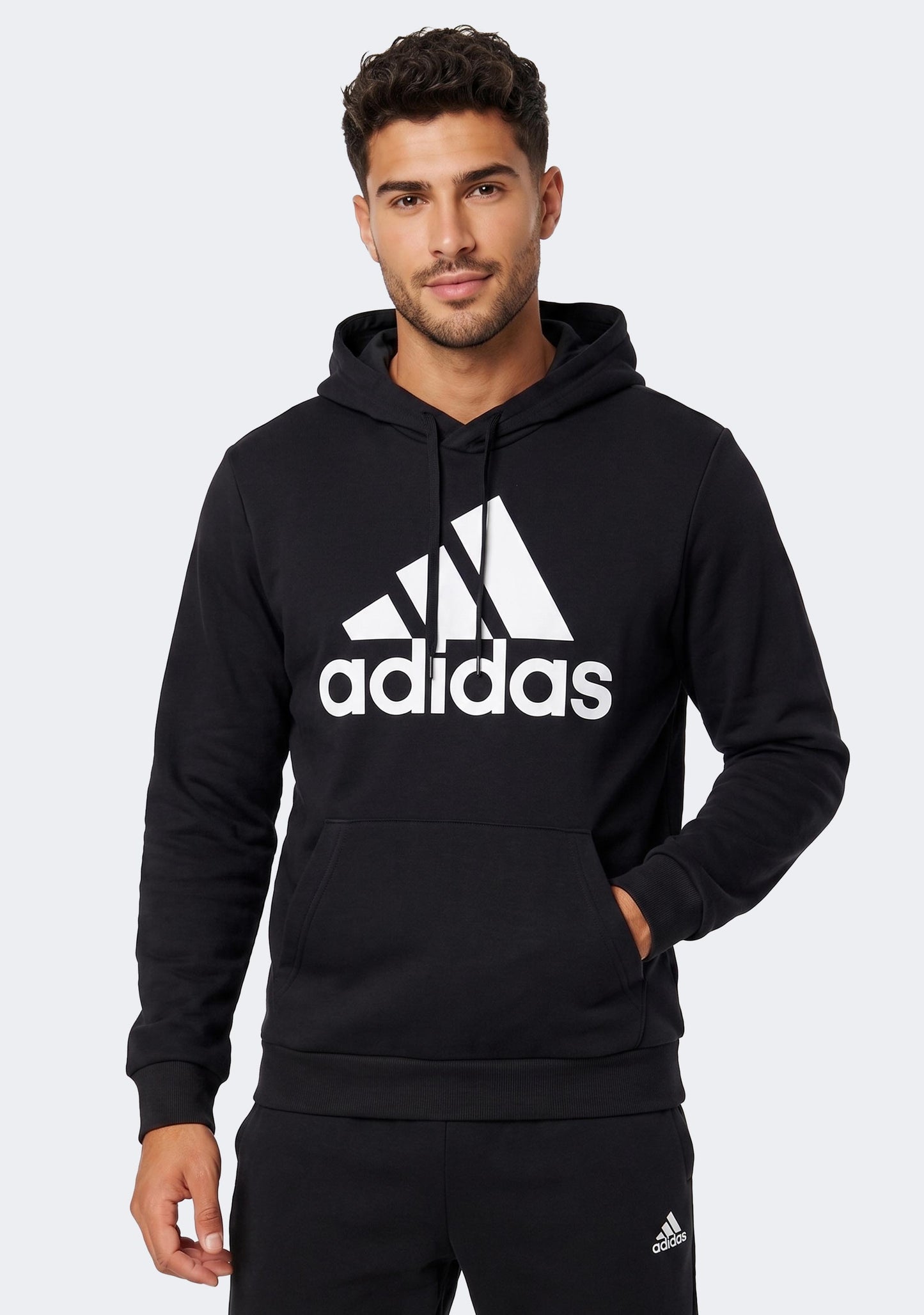 Adidas Men’s Big Logo French Terry Hoodie