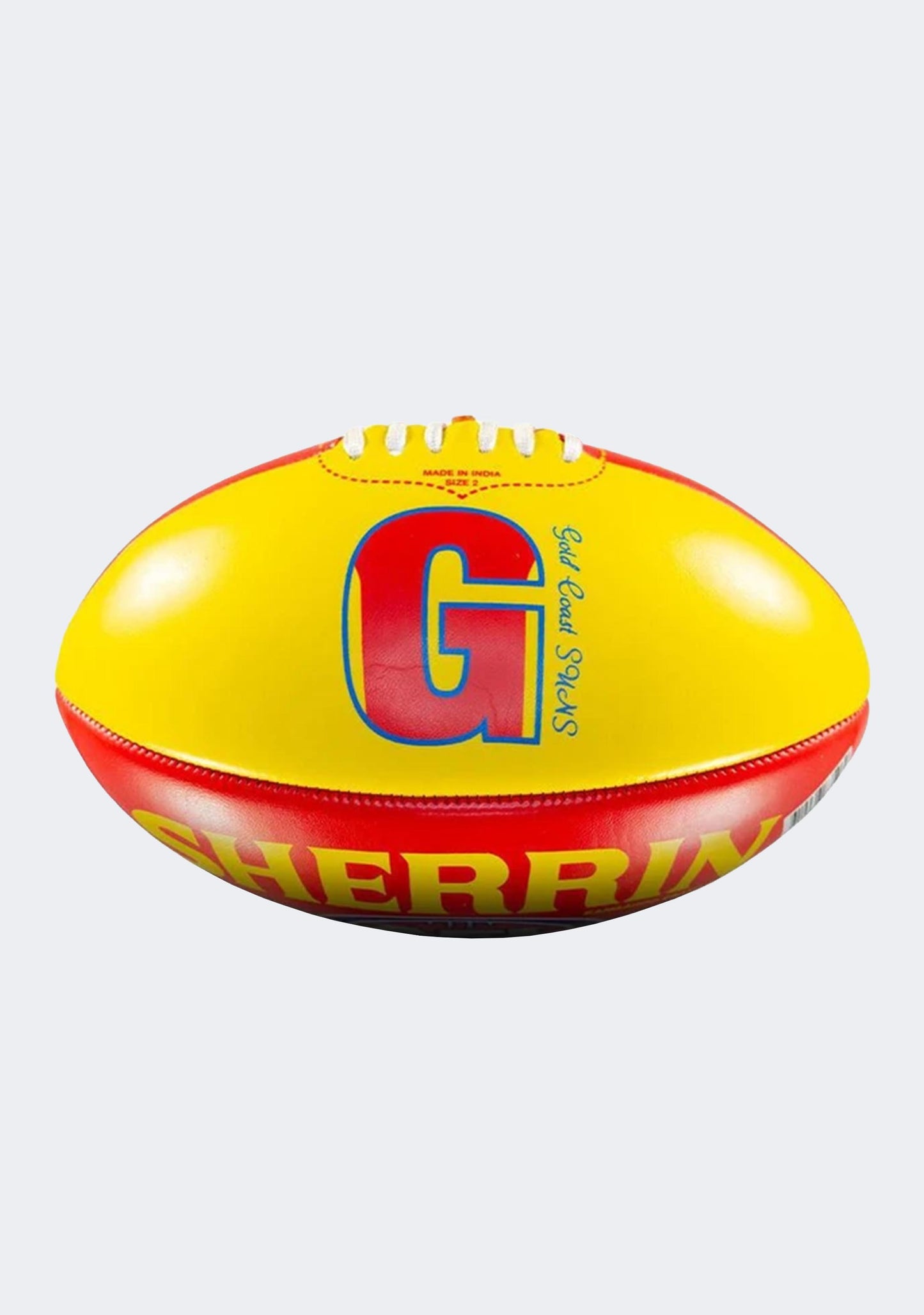 Sherrin Gold Coast Suns PVC AFL Team Logo Football