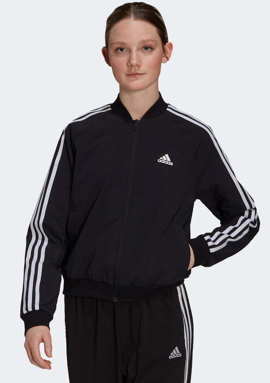 Adidas Womens Essentials 3 Stripes Track Jacket