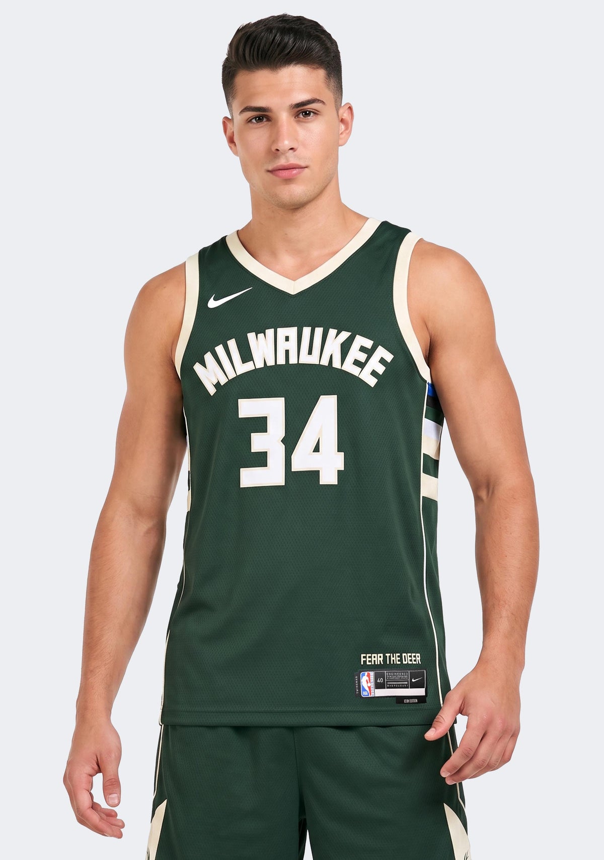 Nike Men's Milwaukee Bucks 22/23 Giannis Antetokounmpo Icon Edition Swingman NBA Jersey