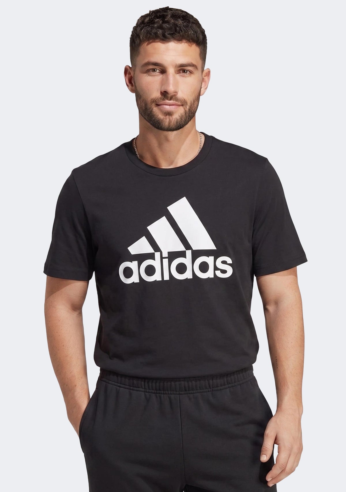 Adidas Men's Essentials Single Jersey Big Logo Tee