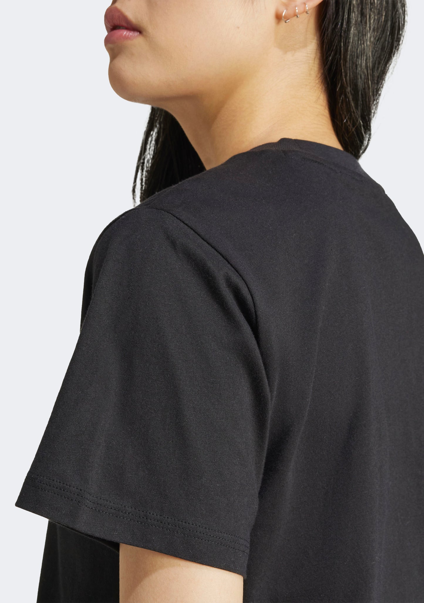Adidas Women's Essentials Small Logo Cotton Tee