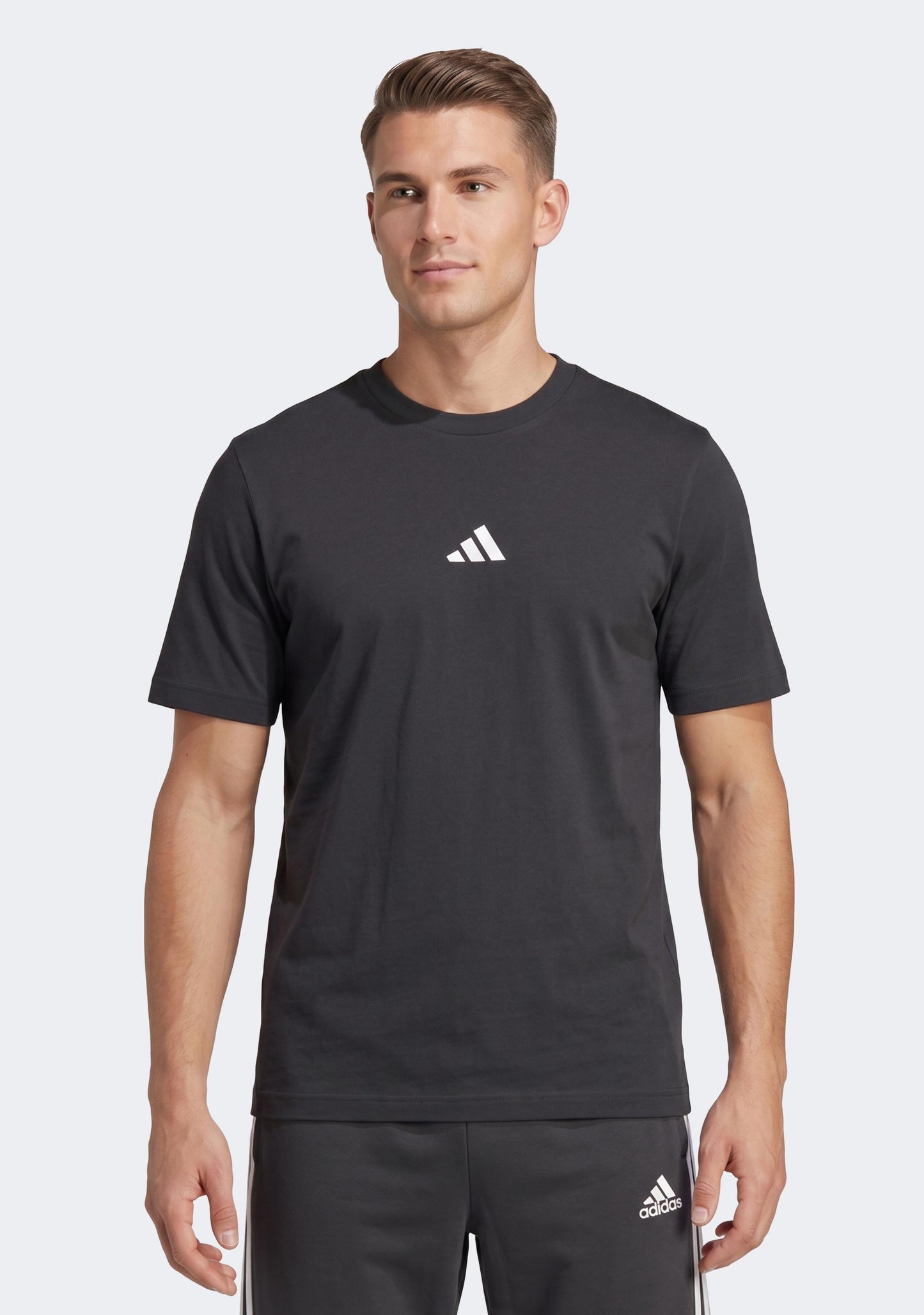 Adidas Men's Essentials Small Logo Single Jersey Tee