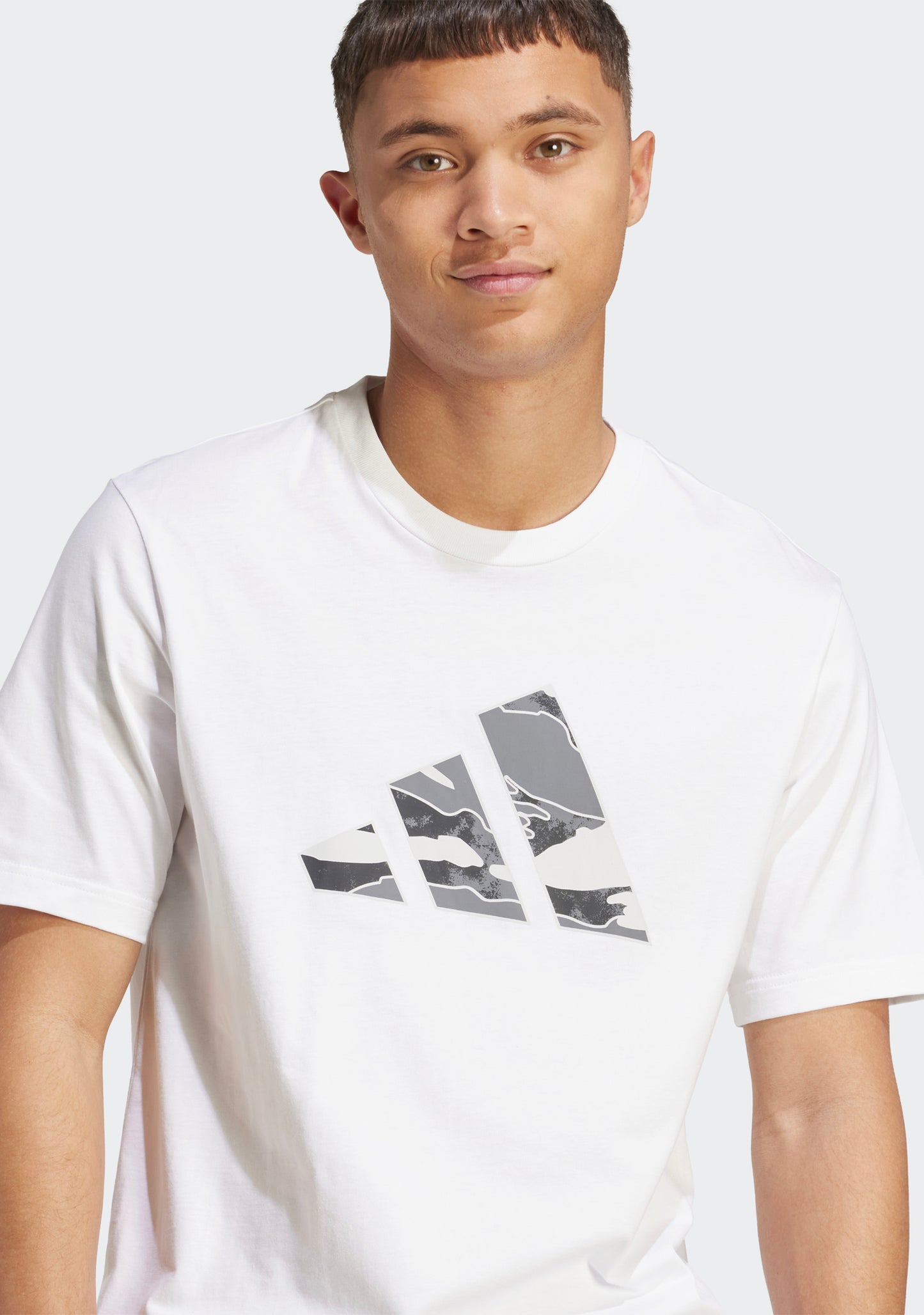 Adidas Men's Camo Logo Graphic Tee