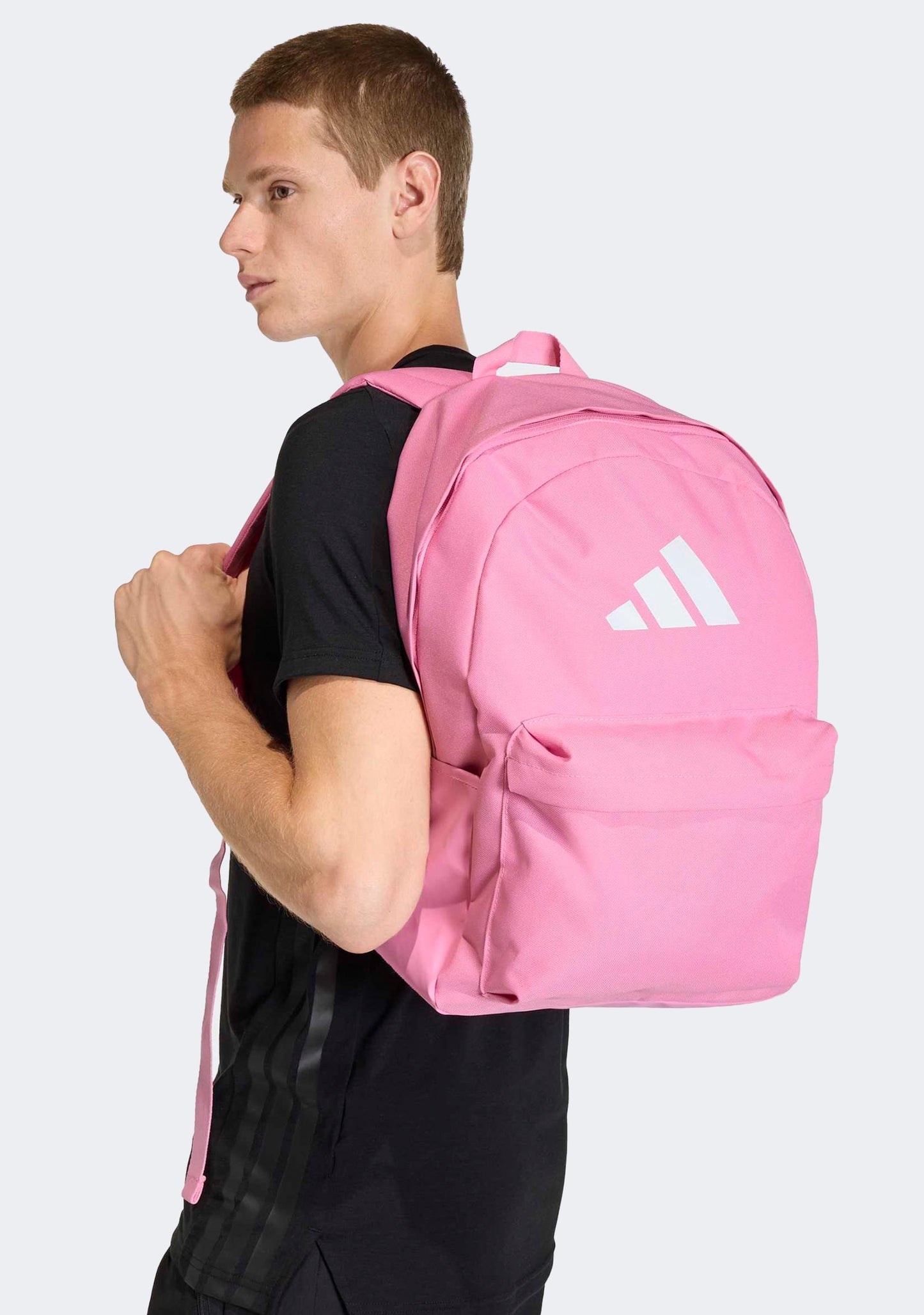 Adidas Classic 3 Bar Logo Backpack Pink - 27.5L