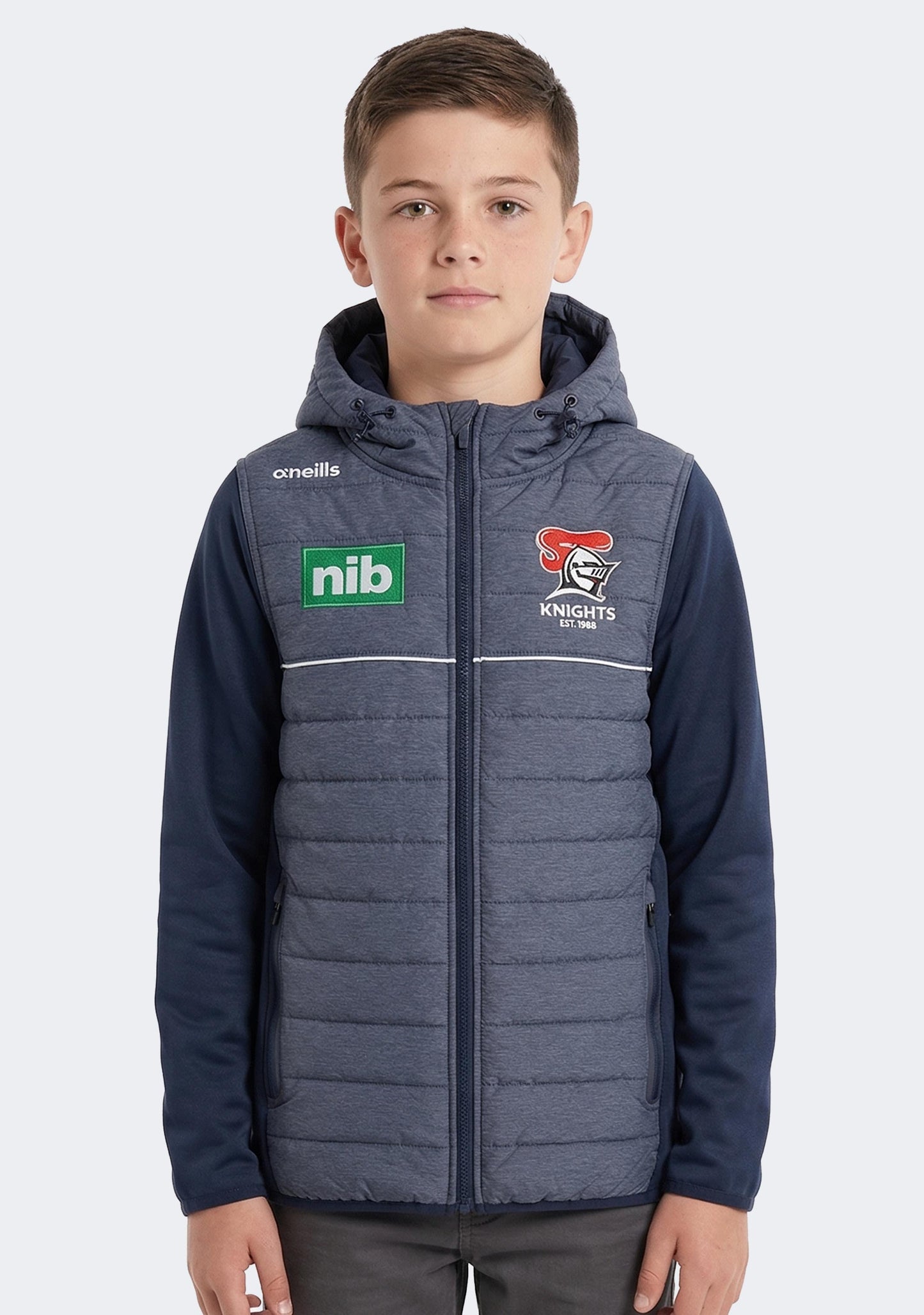 O'Neills Kids' Newcastle Knights Harrison 75 Padded Hood Jacket