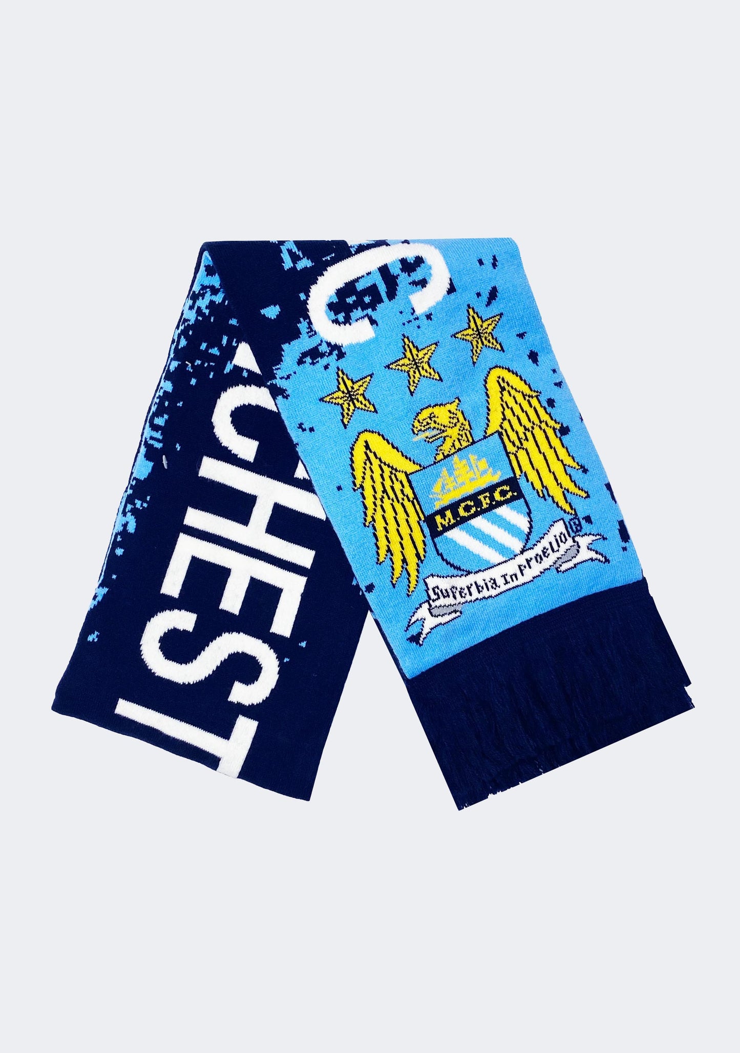 Manchester City Splash Jacquard Scarf