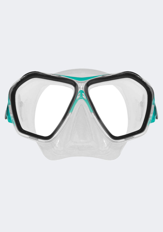 Mirage Adults Silicone Fiji Mask and Snorkel Set Green