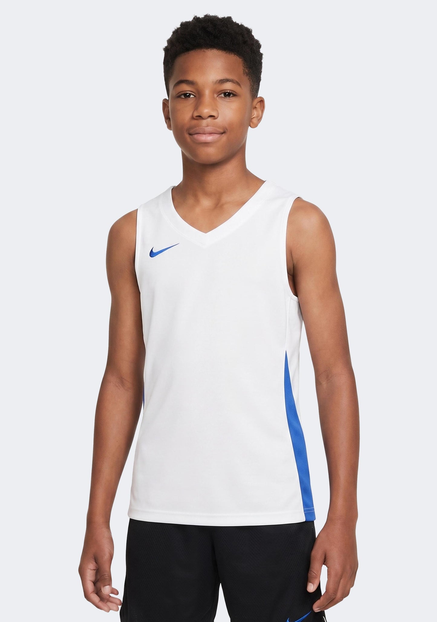 Nike Kids' Team Basketball Training Jersey - White/Royal