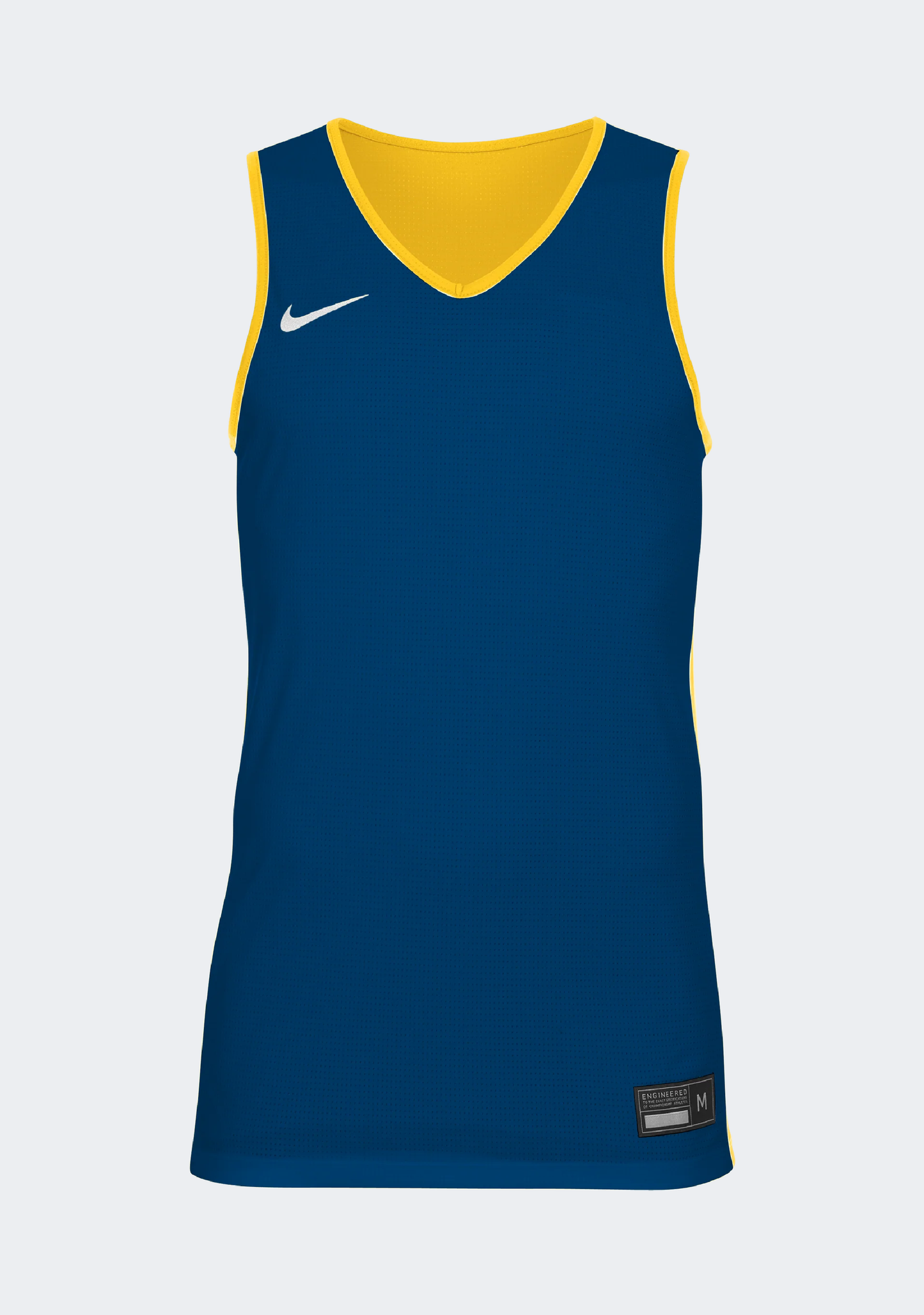 Nike Men's Reversible Basketball Training Jersey - Royal/Yellow