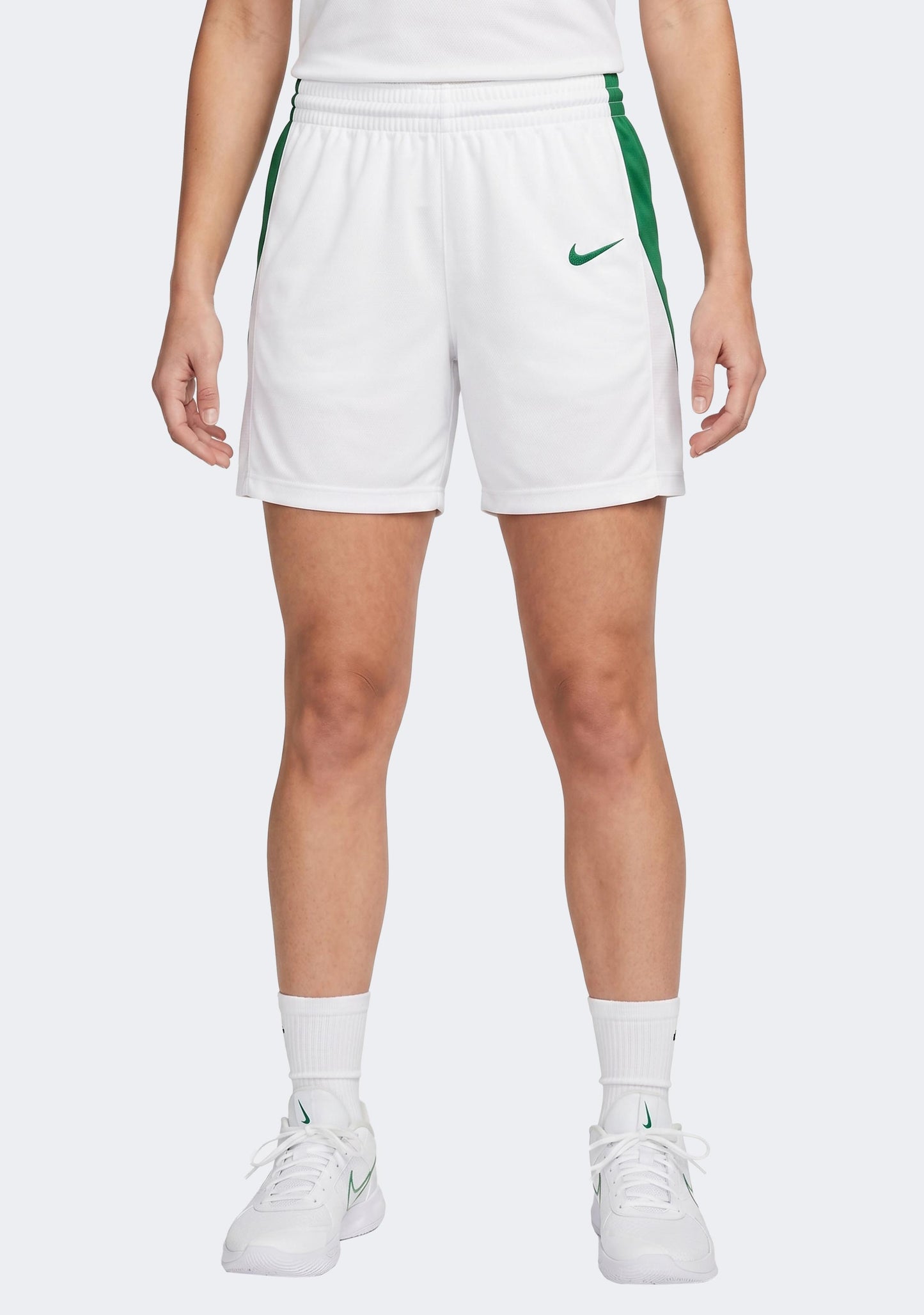 Nike Women's Team Basketball Shorts - White/Green