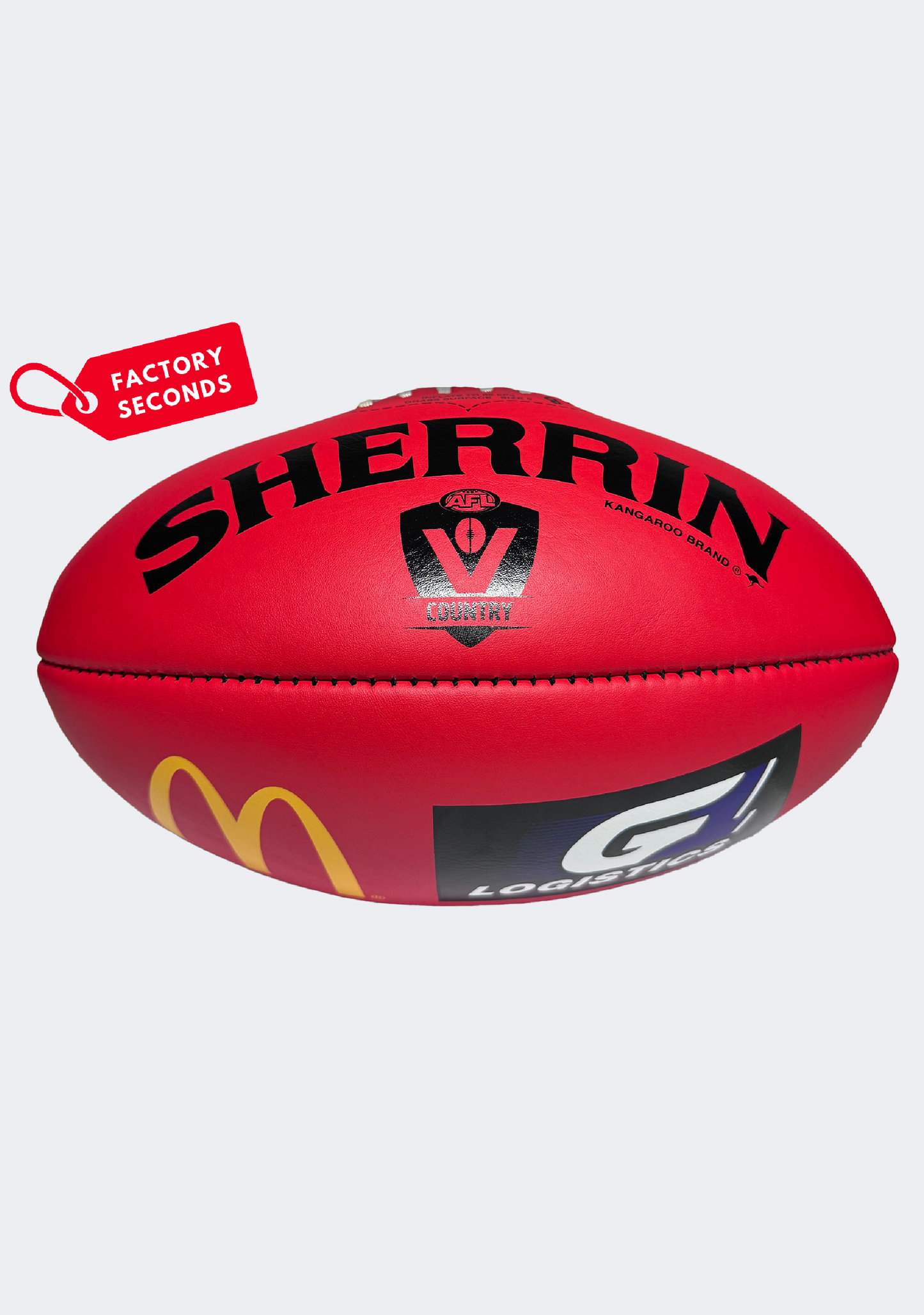 Sherrin KB Red Size 5 Factory Seconds (Assorted Logos)