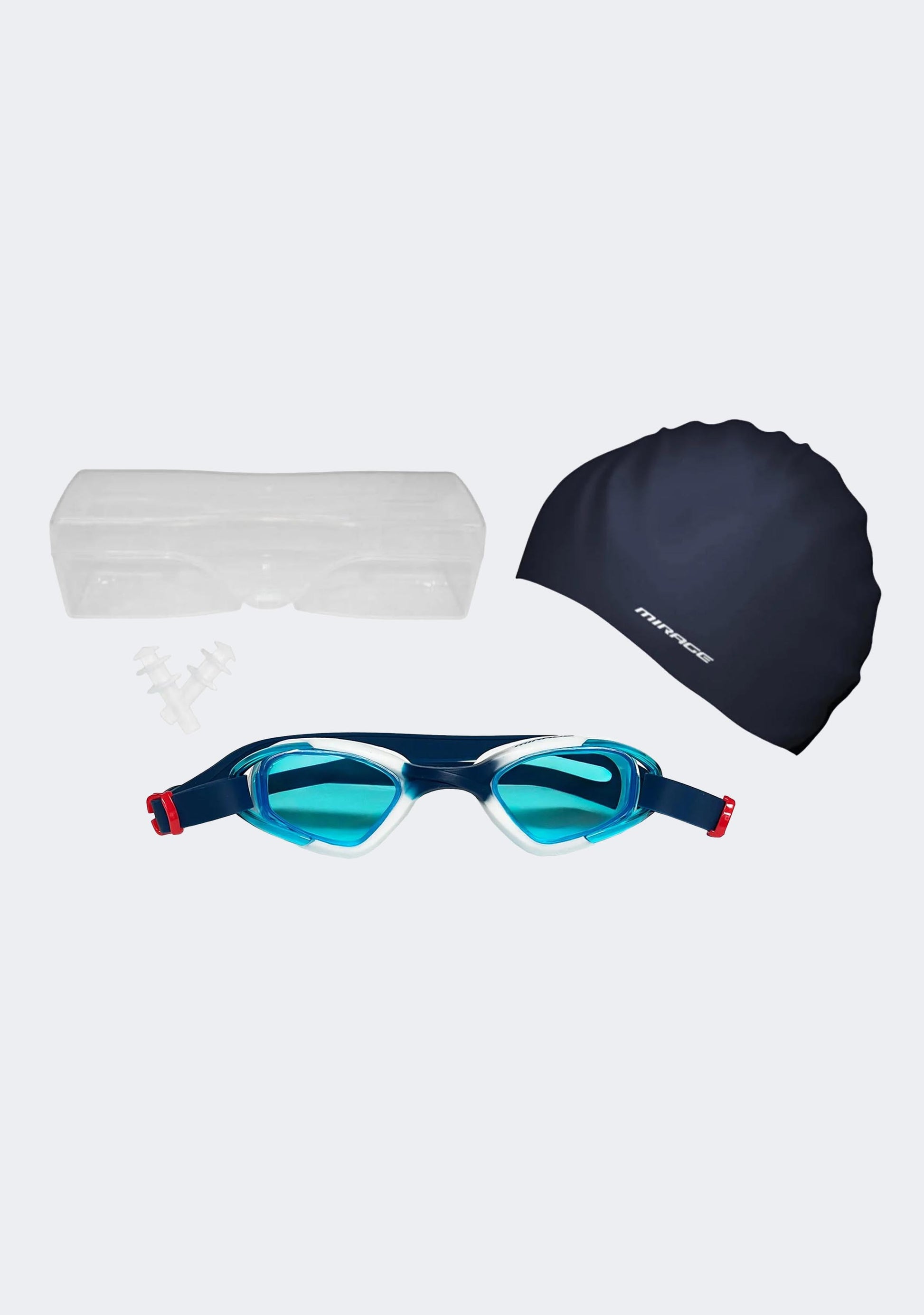 Mirage Adult Sports Goggles Swim Pack White