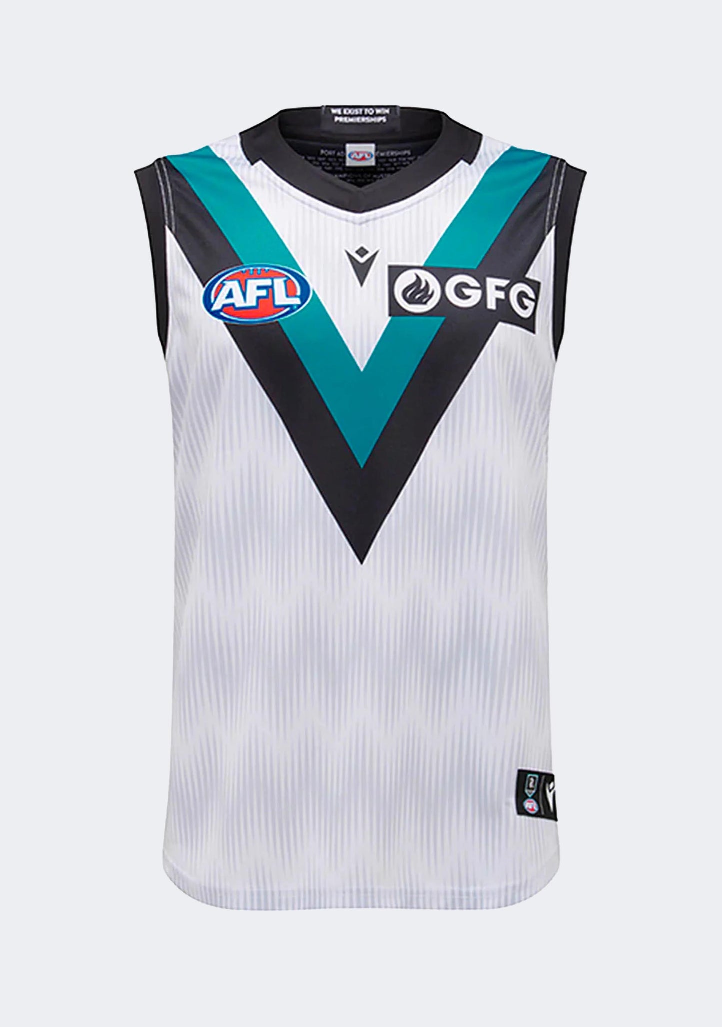 Macron Men's Port Adelaide 2022 Authentic Away Guernsey