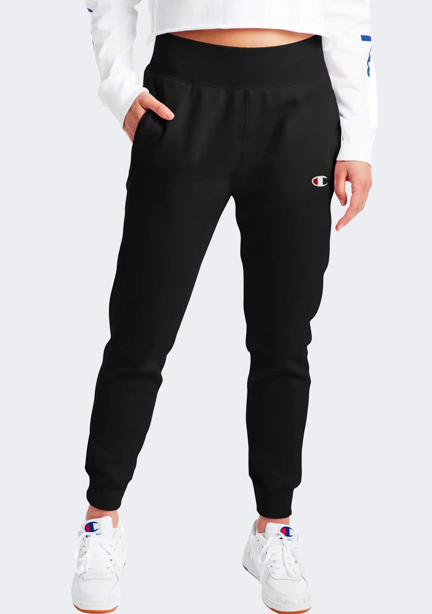Champion Women’s Reverse Weave French Terry Slim Jogger Black