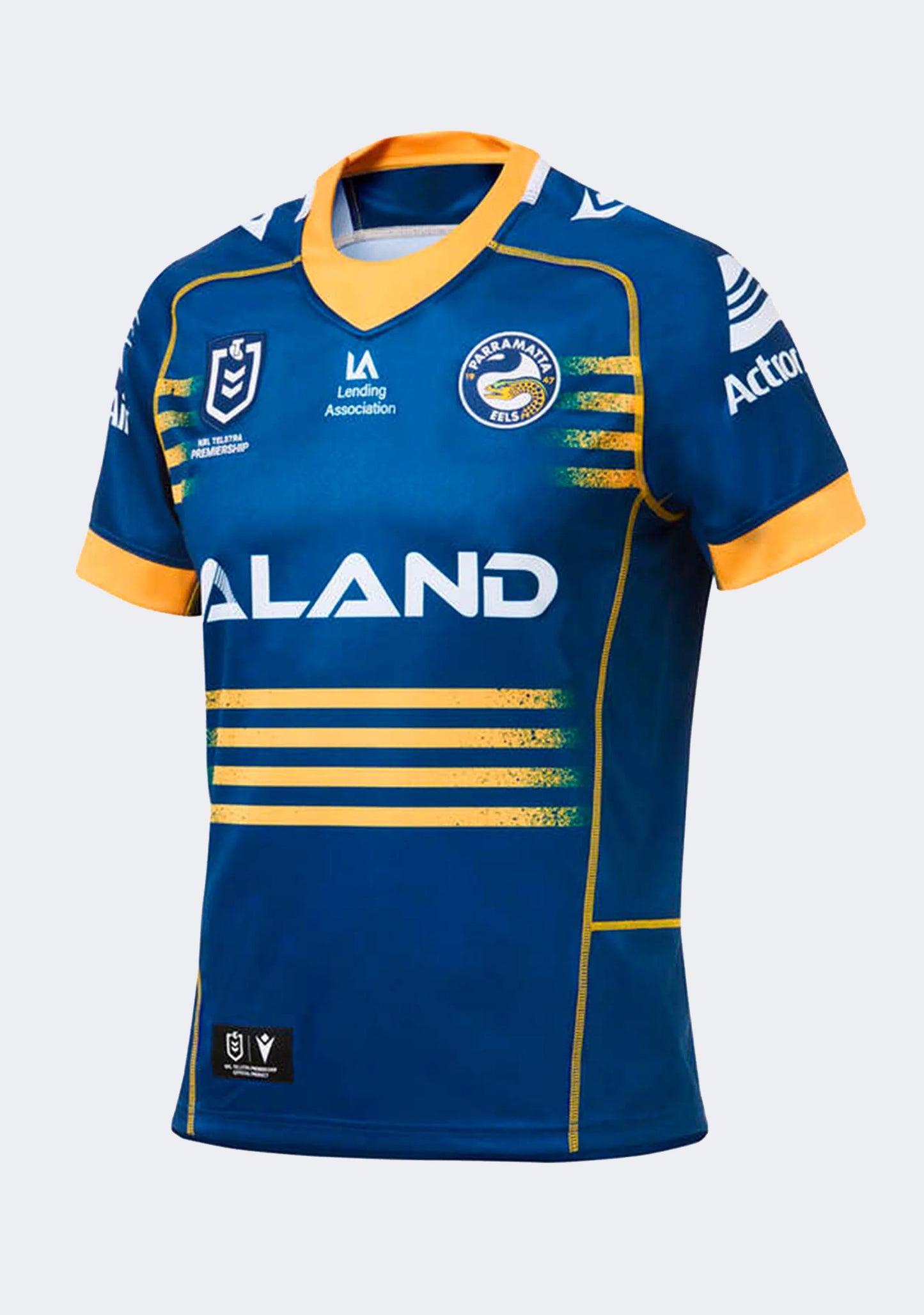 Macron Men's Parramatta Eels M23 Authentic Home Body Fit Shirt