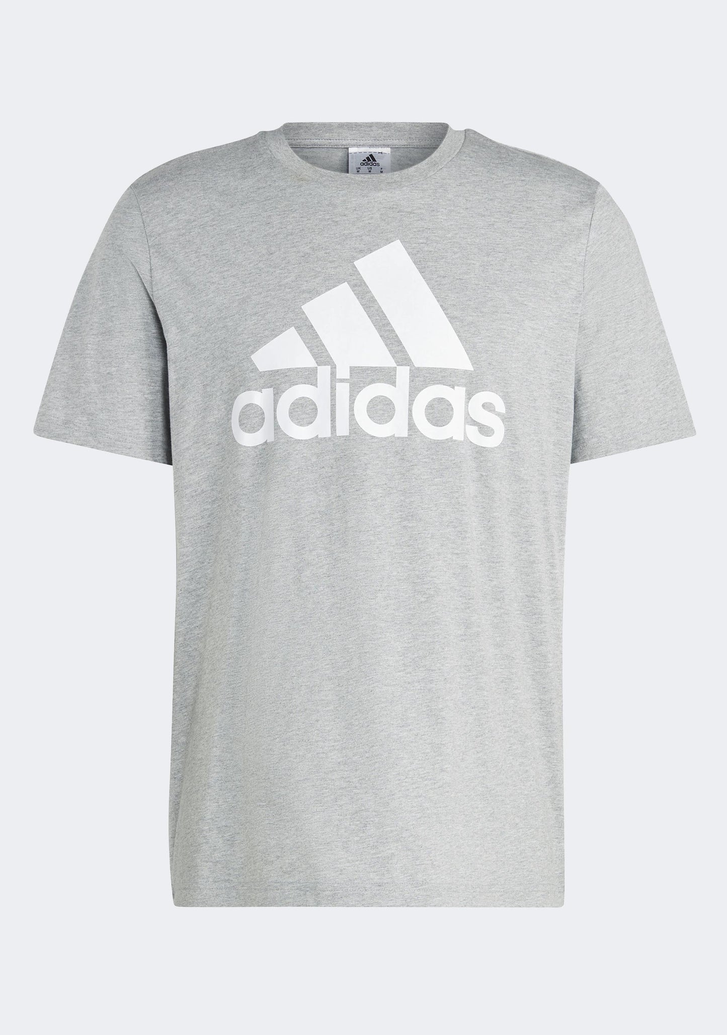 Adidas Men's Essentials Single Jersey Big Logo Tee Grey