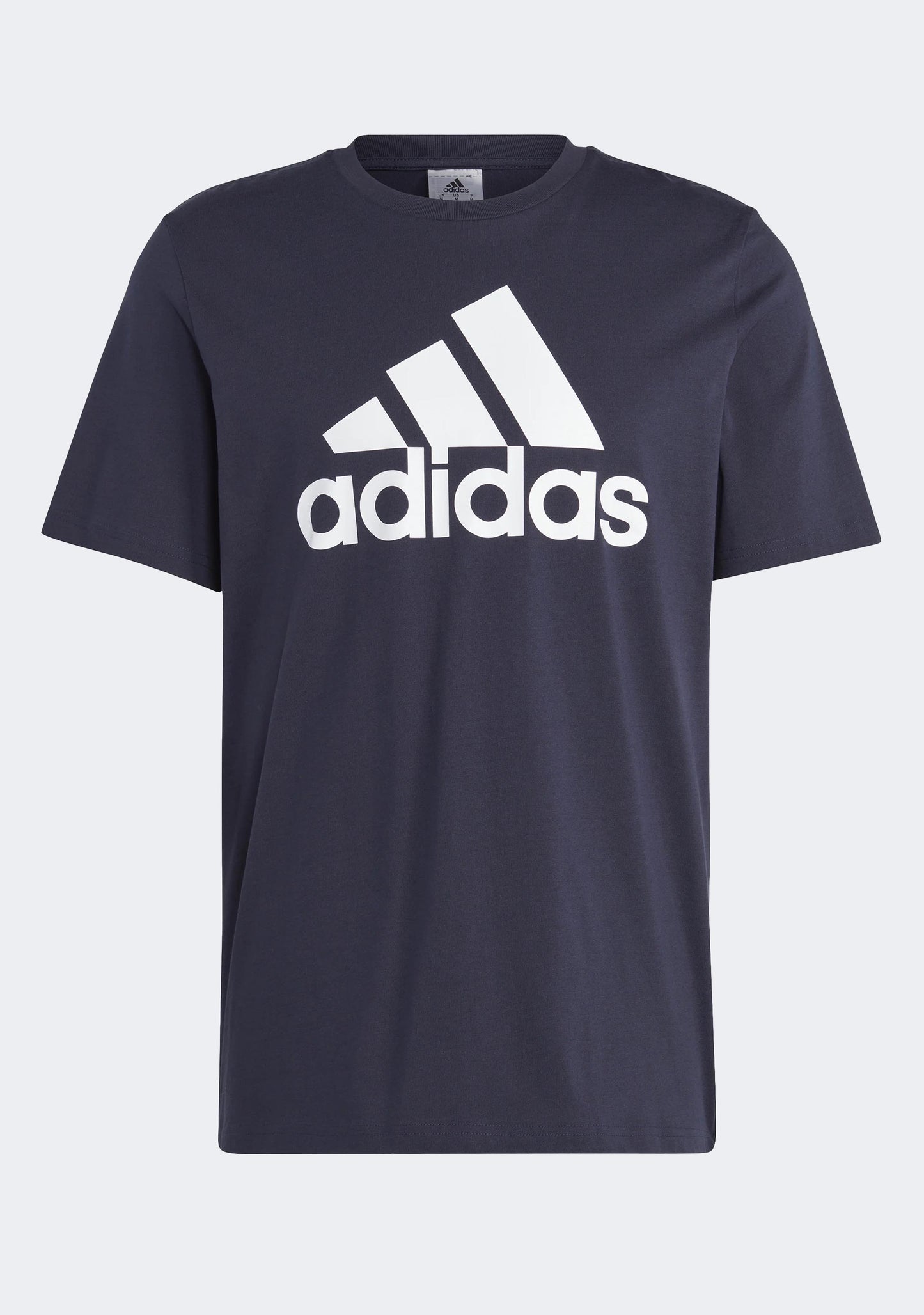 Adidas Men's Essentials Single Jersey Big Logo Tee Navy