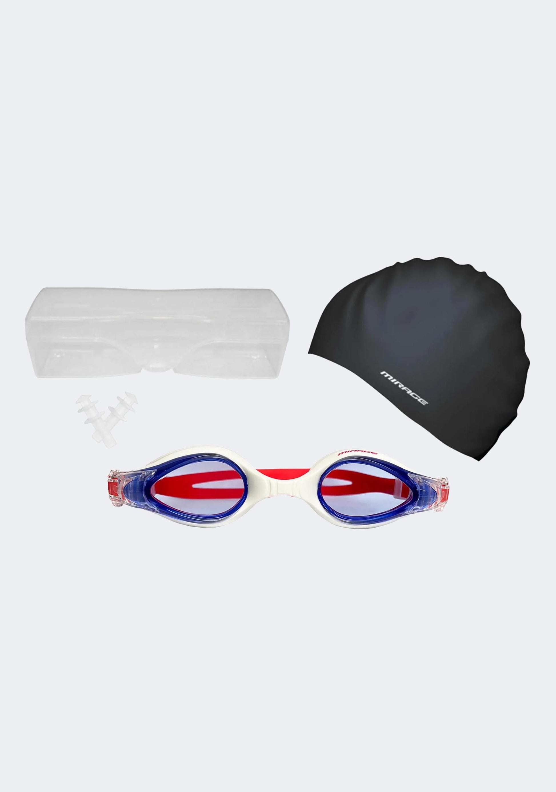 Mirage Adults Sports Goggles Swim Pack Red