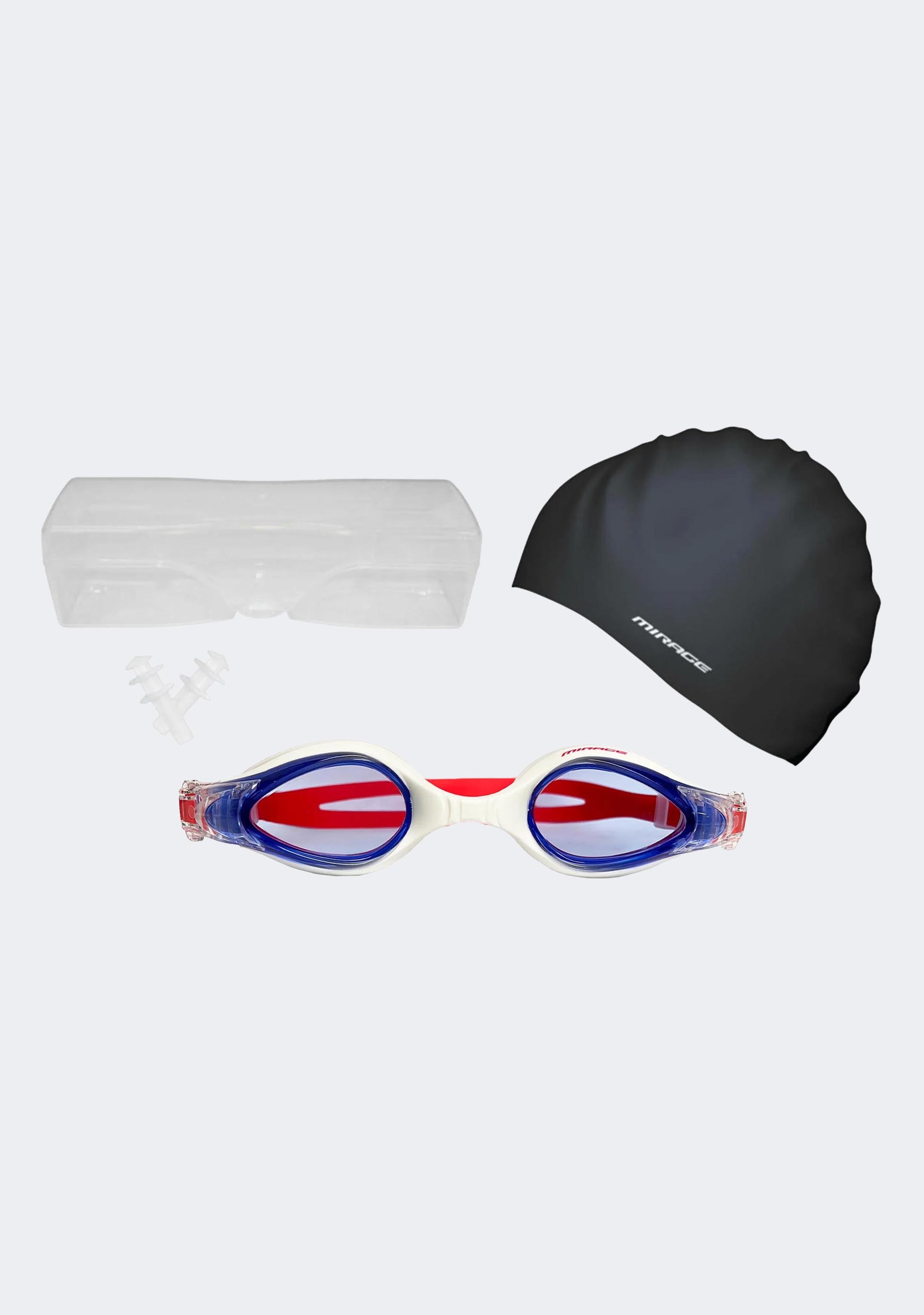 Mirage Adults Sports Goggles Swim Pack Red