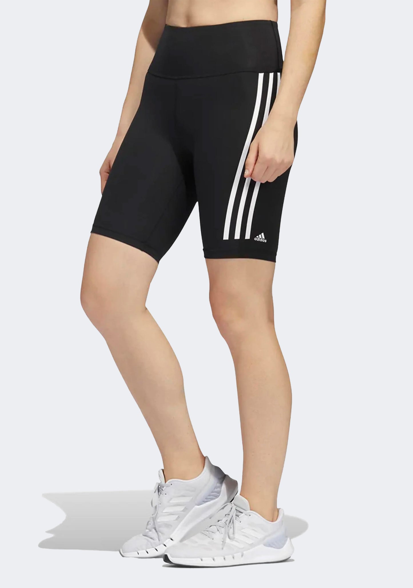Adidas Women's Optime Trainicons 3-Stripes Bike Short Leggings