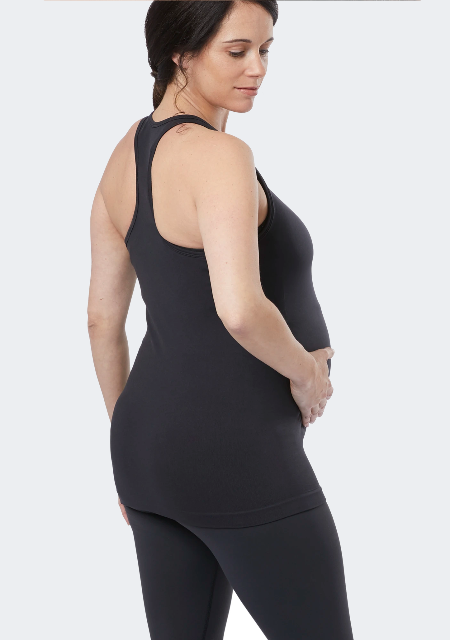 Reebok Womens Seamless Maternity Tank Top