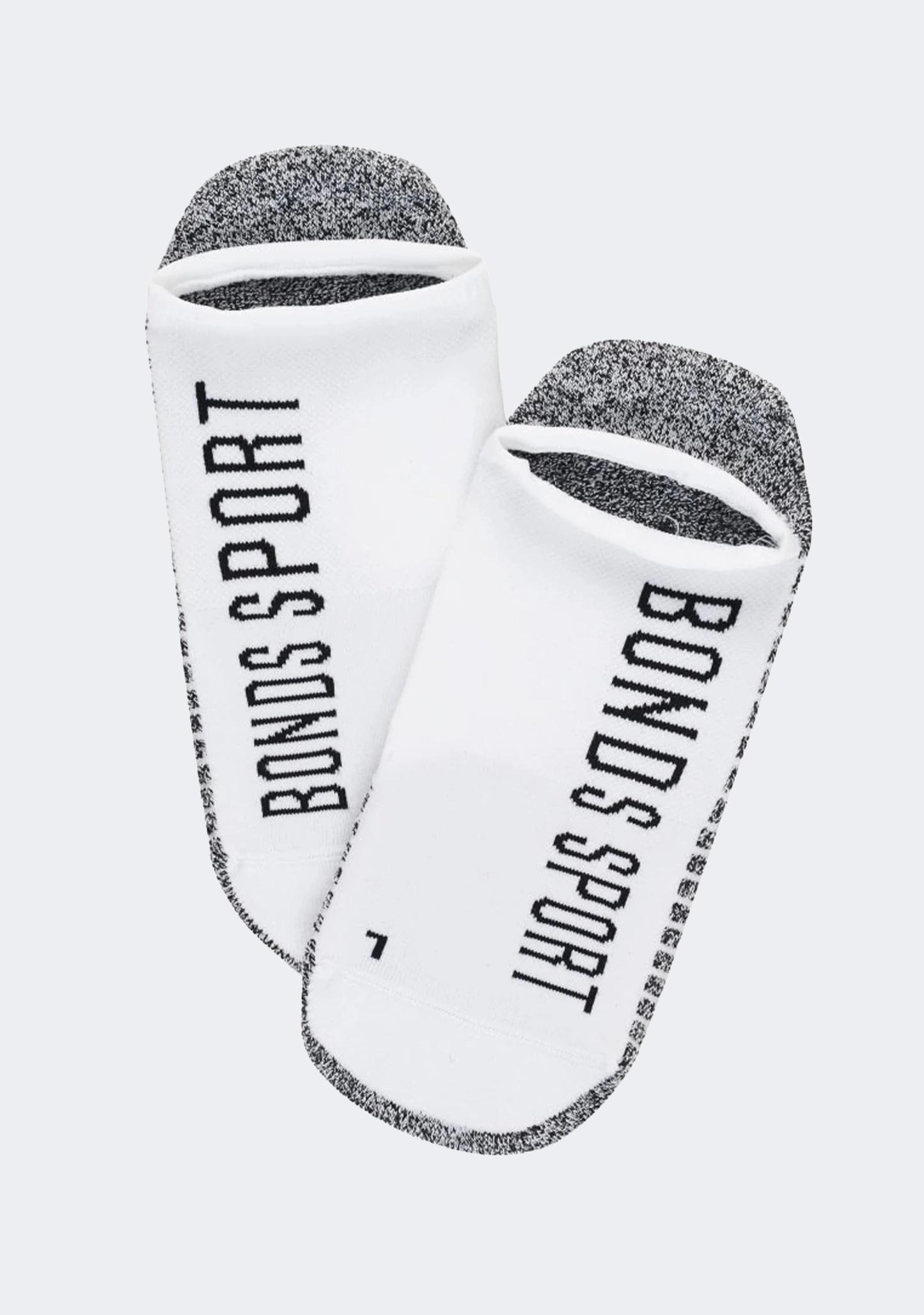 Bonds Men's Sport Tech No Show 2 pack Socks White