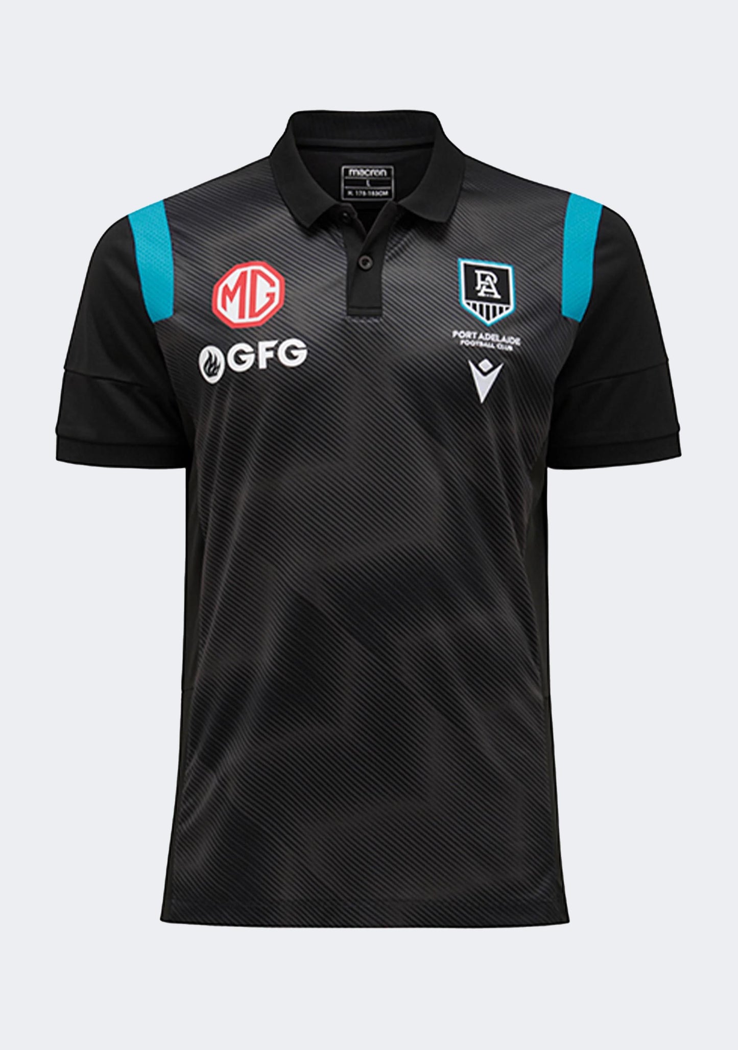 Macron Junior Port Adelaide M20 Travel Polo