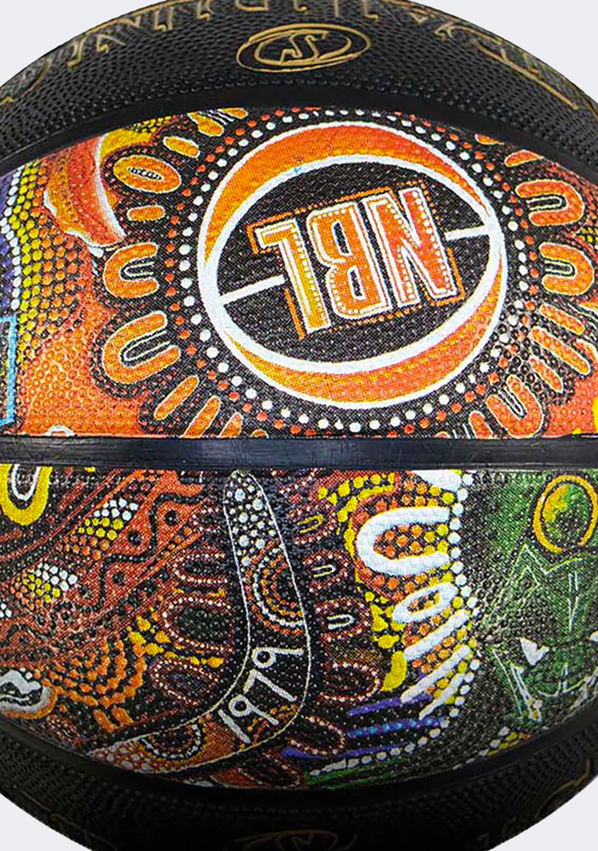 Spalding NBL Series Outdoor Replica Indigenous Game Ball (Black)