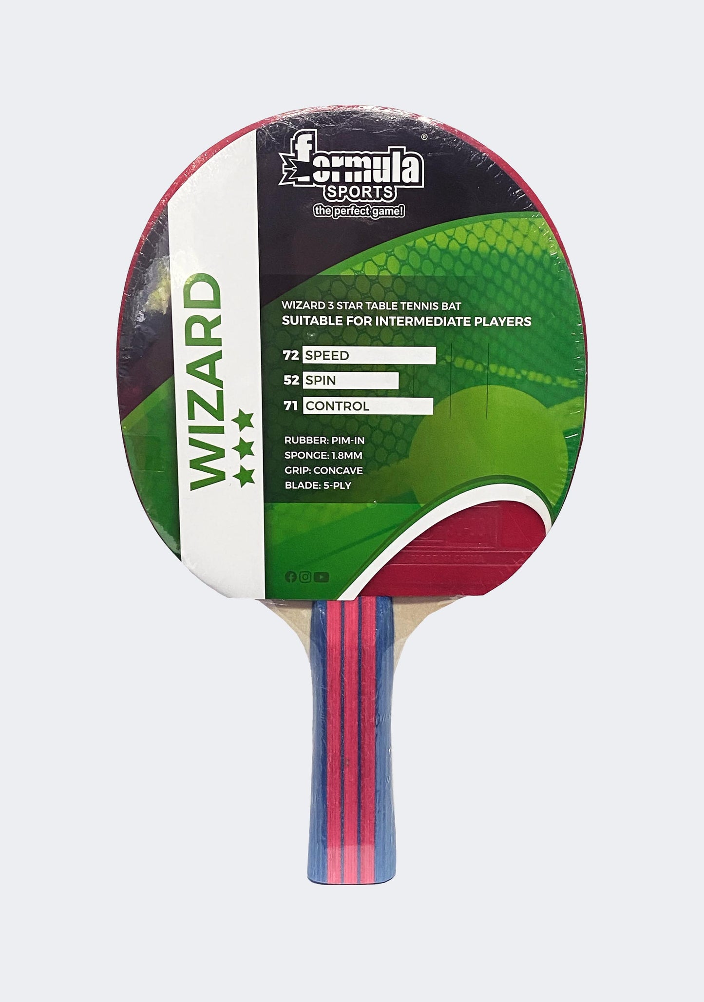 Formula Sports Wizard 3 Star Table Tennis Bat