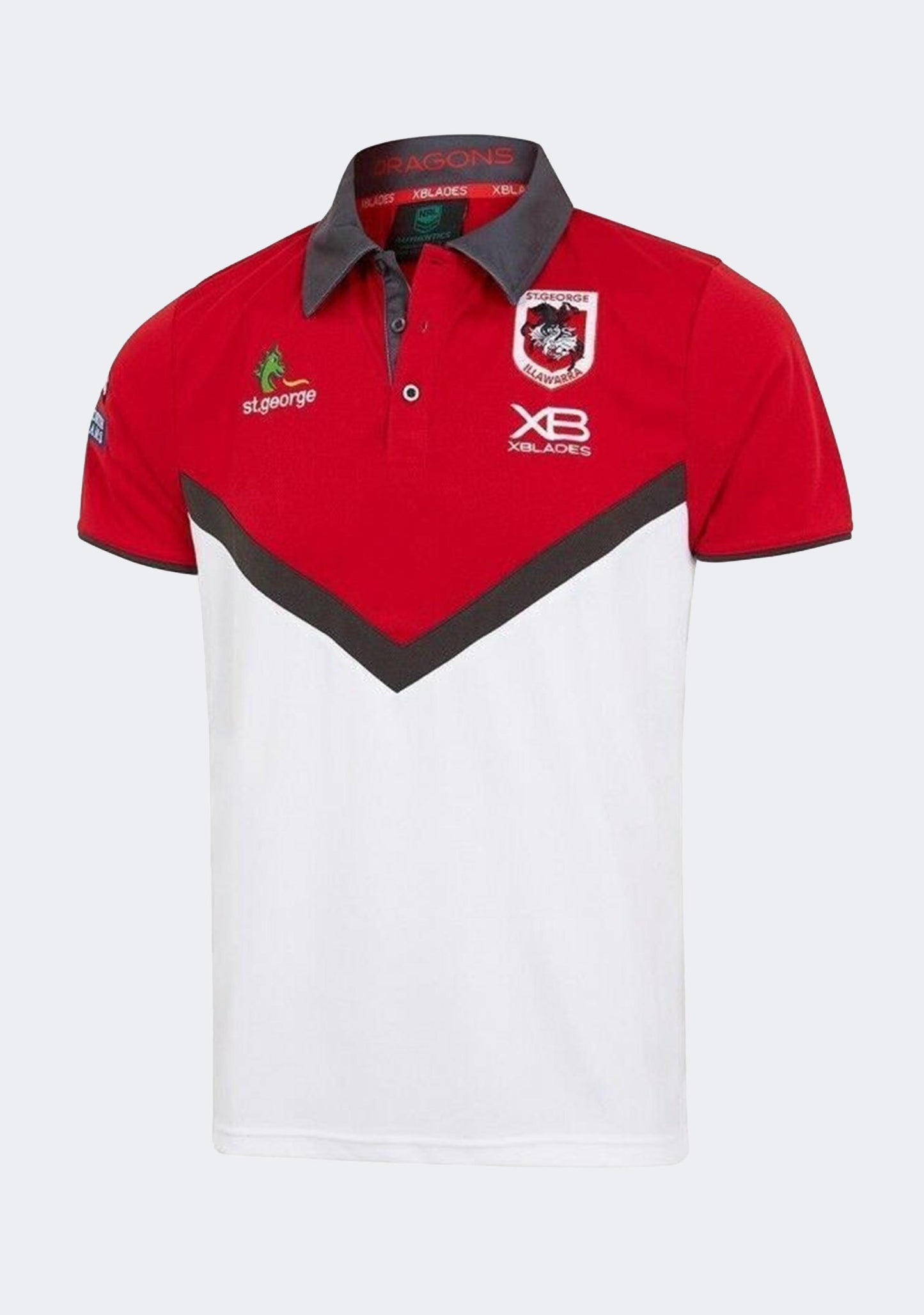 XBlades Men's St George Illawarra Dragons 2018 Media Polo