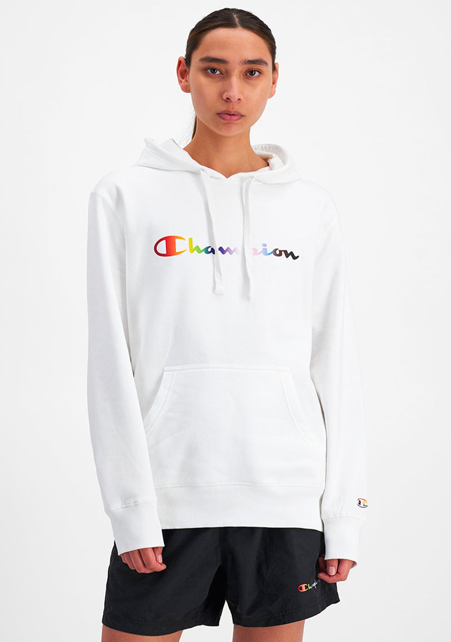 Champion Mens Athletic Pride Script Hoodie