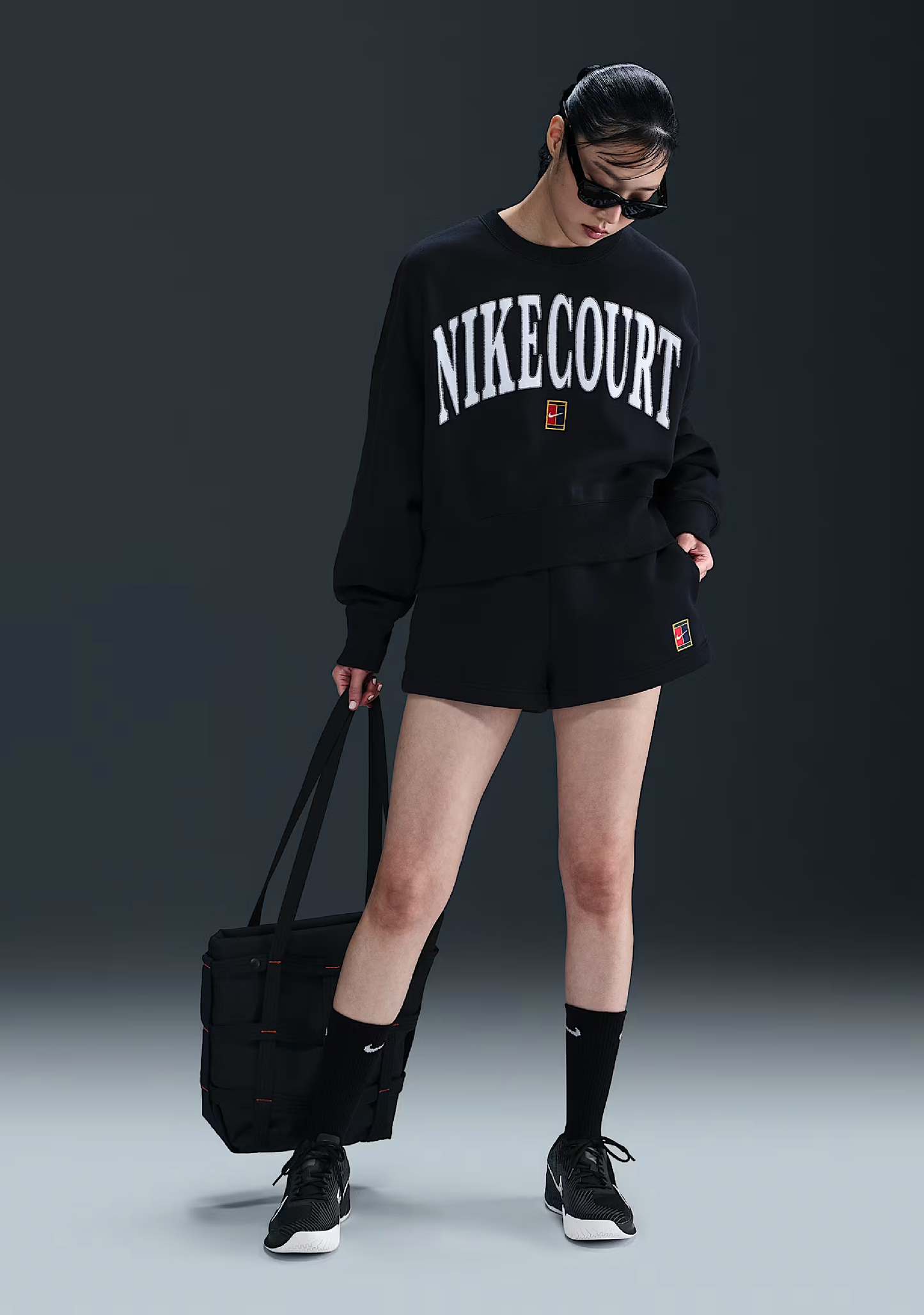 Nike Court Phoenix Fleece Women's High-Waisted Loose Shorts