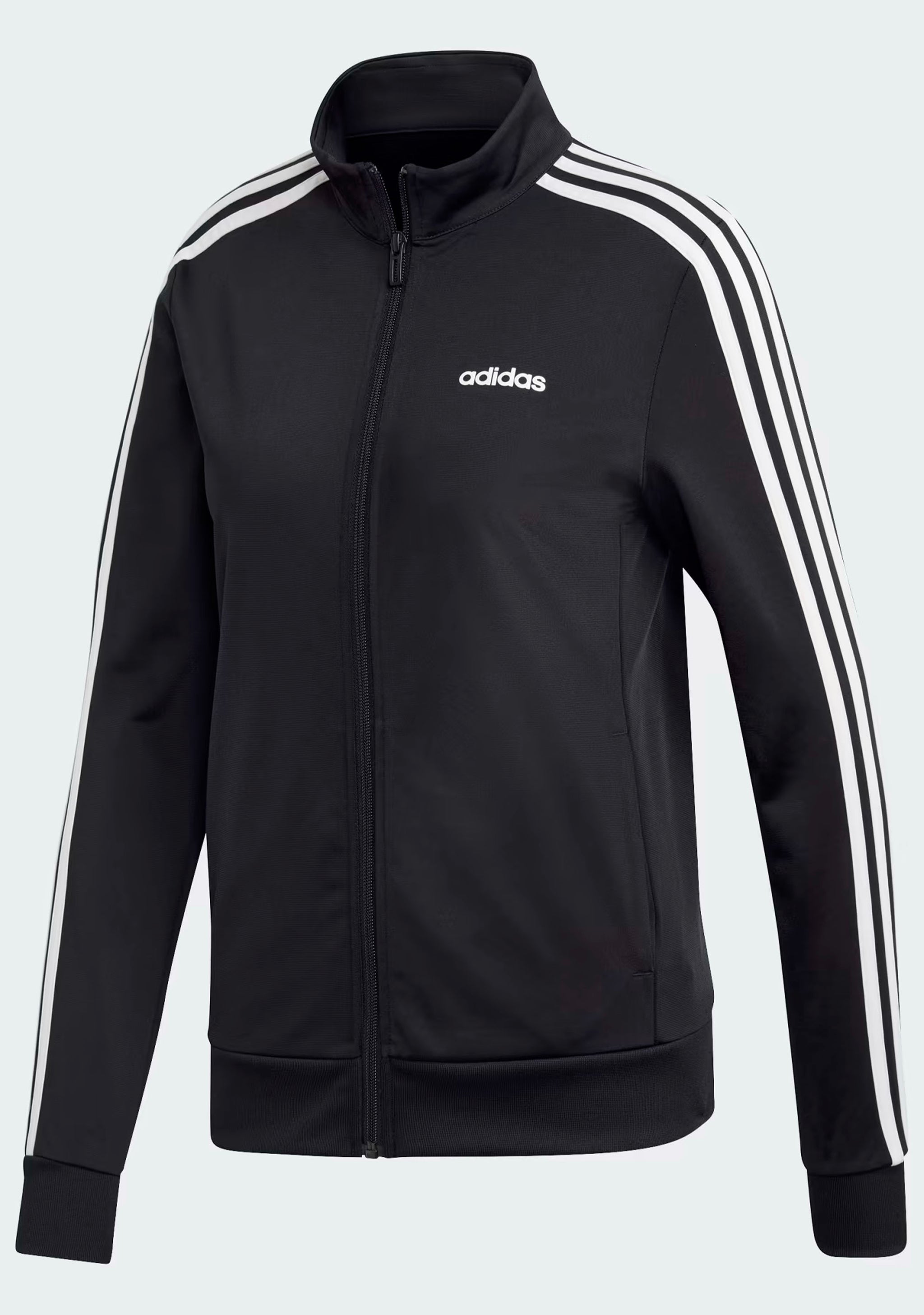 Adidas Womens D2M 3 Stripe Track Jacket