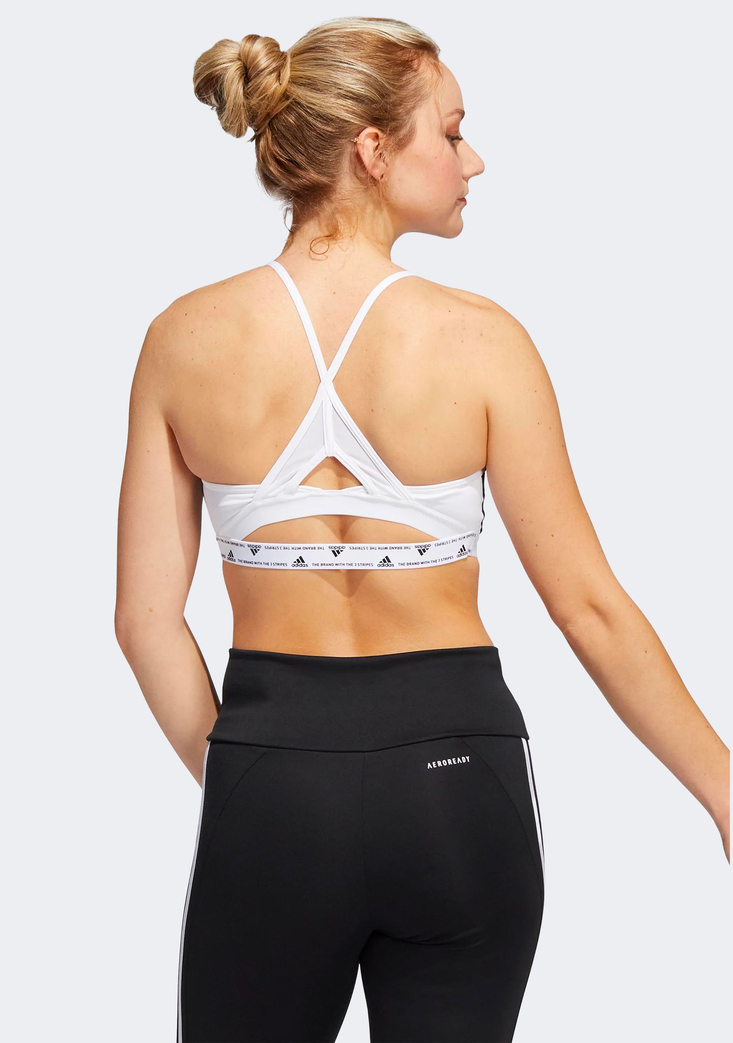 Adidas Women's Aeroreact Training 3 Stripes Bra