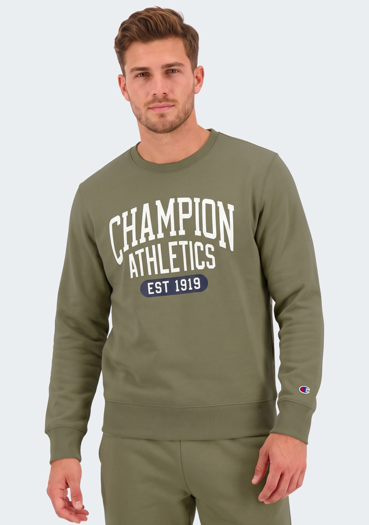 Champion Men's SPS Graphic Print Crew