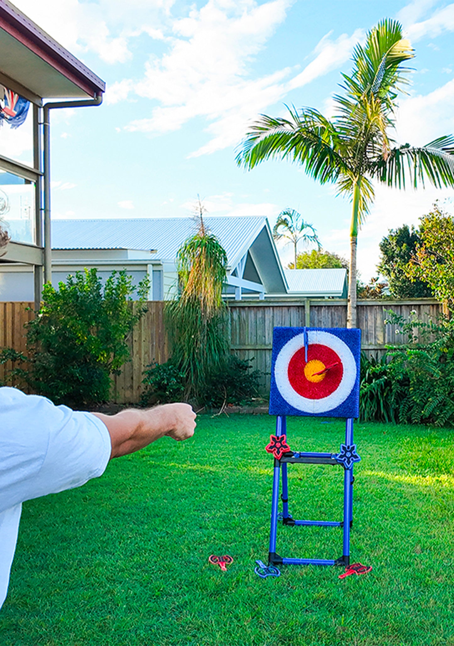 Formula Sports Axe Throw Game With Throwing Stars