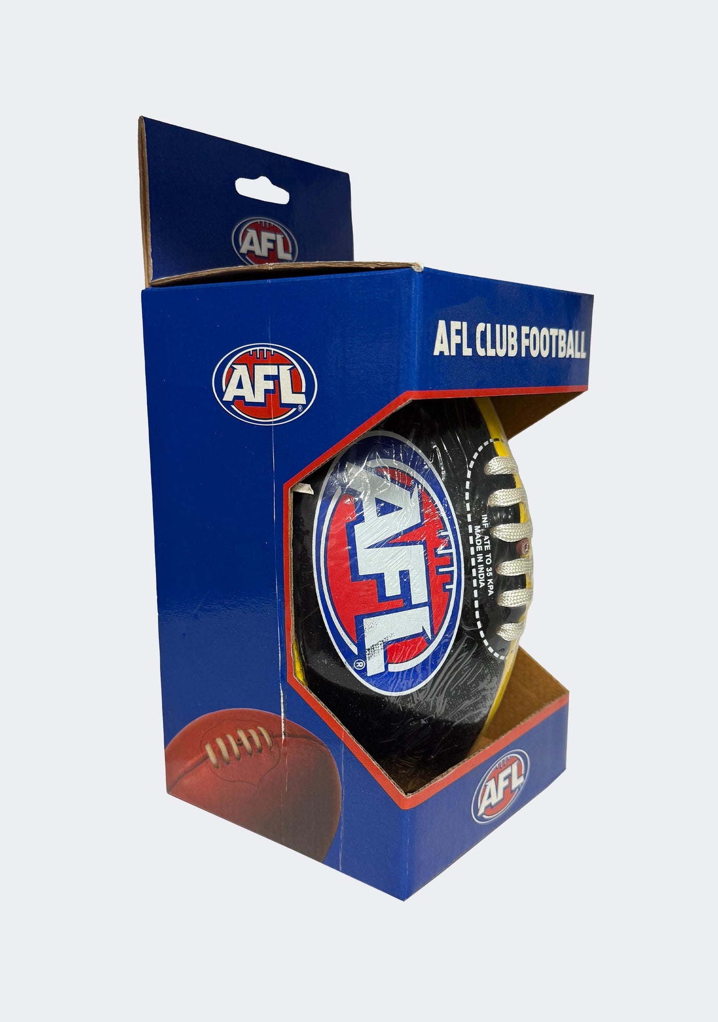 Burley PVC AFL Richmond Tigers Footy 20cm