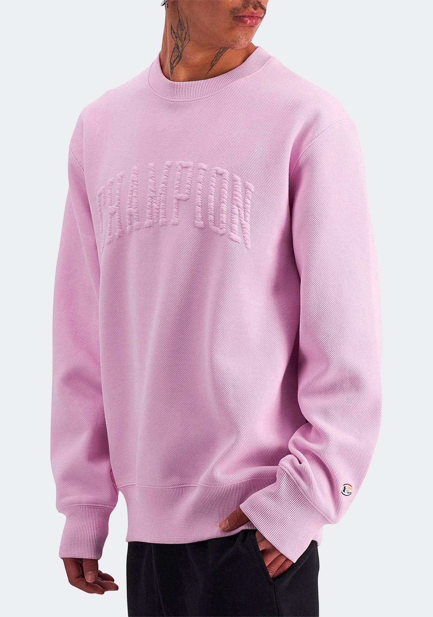 Champion Men's Lifestyle Jacquard Twill Pride Crew