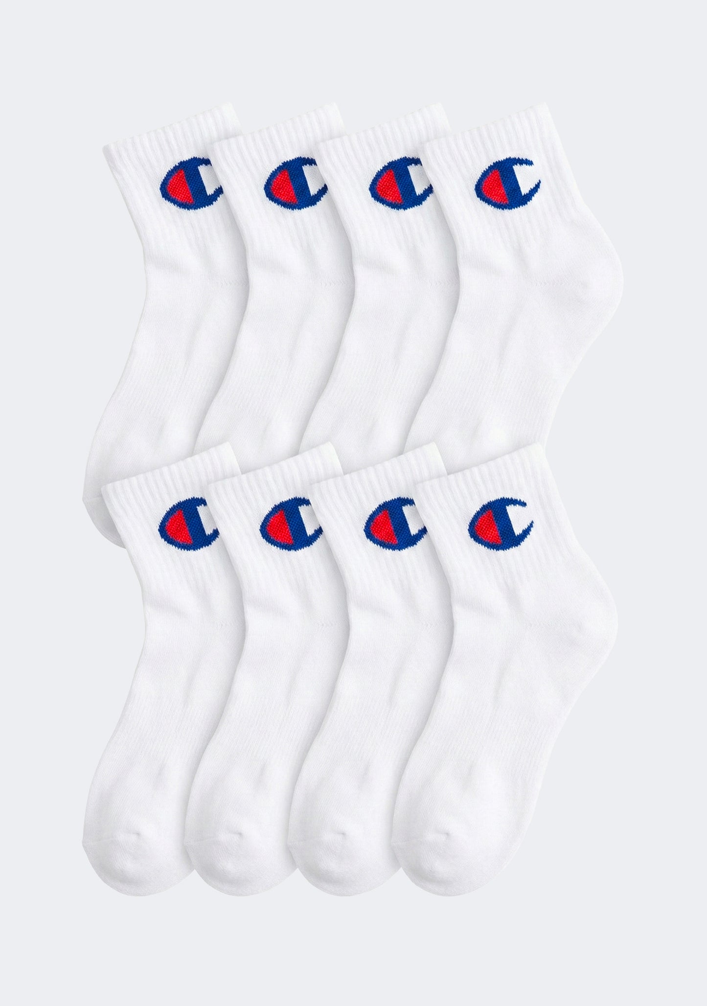 Champion Men's 8 Pack Quarter Crew Socks