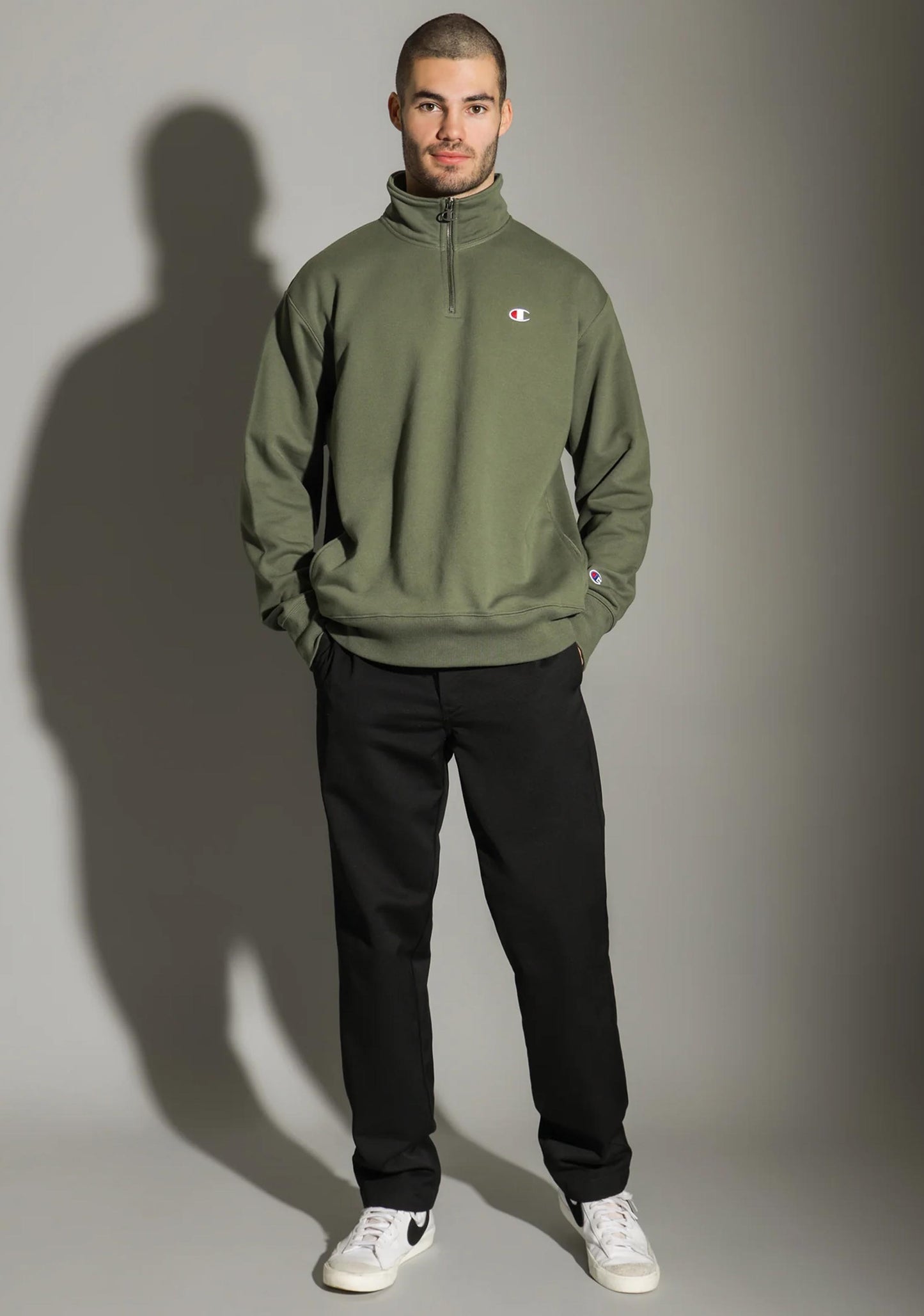 Champion Men's Reverse Weave Terry Quarter Zip