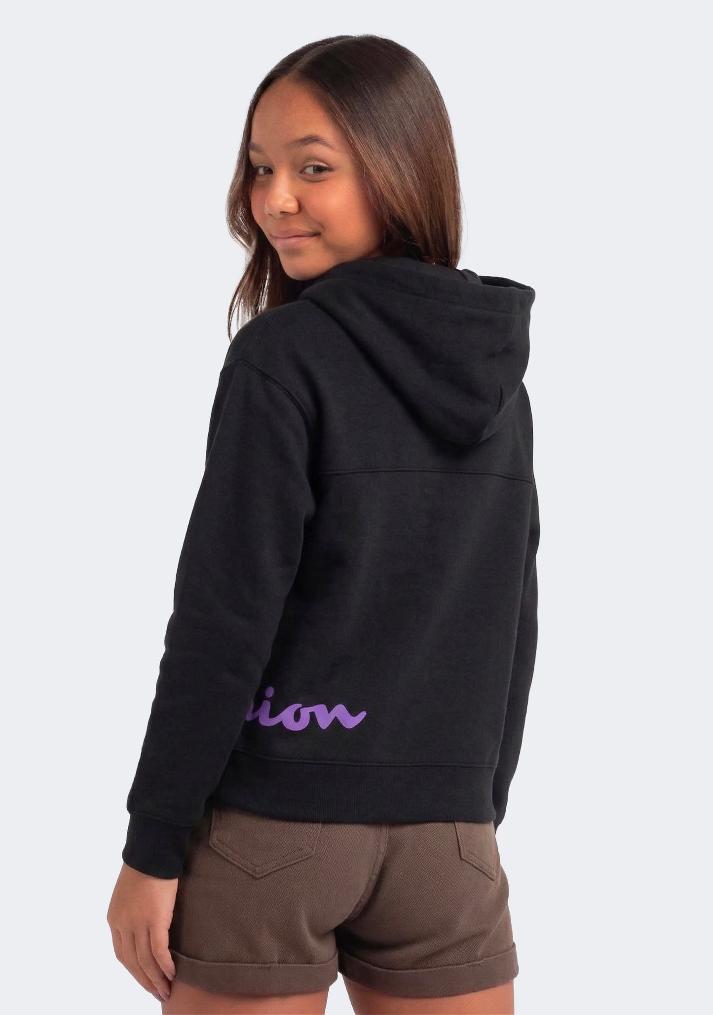 Champion Girls' EU Gradient Script Hoodie