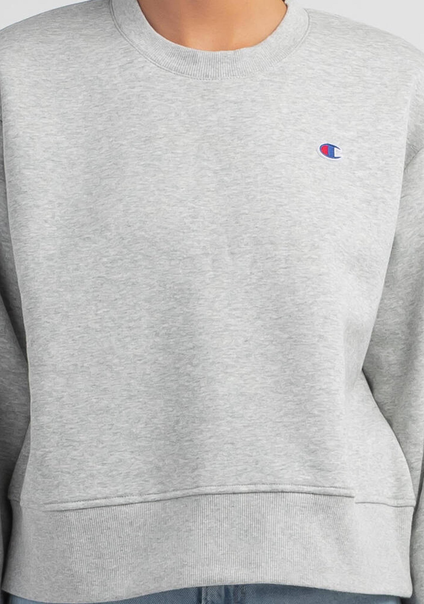 Champion Womens Sporty Graphic Crop Crew