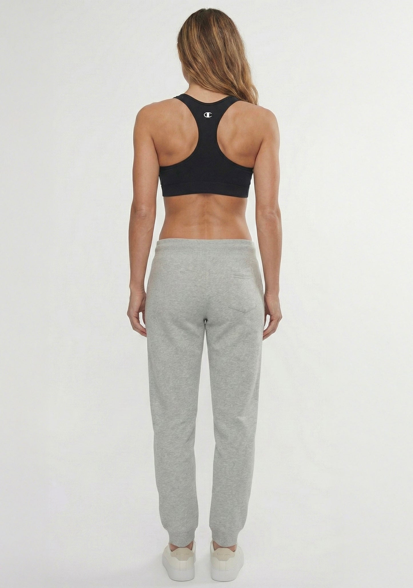 Champion Women's Script Cuff Pants Oxford Heather Grey