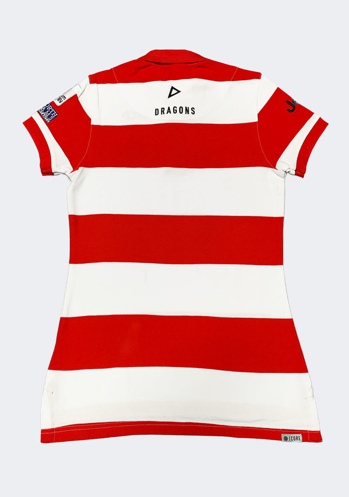 ISC Women's St George Illawarra Dragons Striped Polo