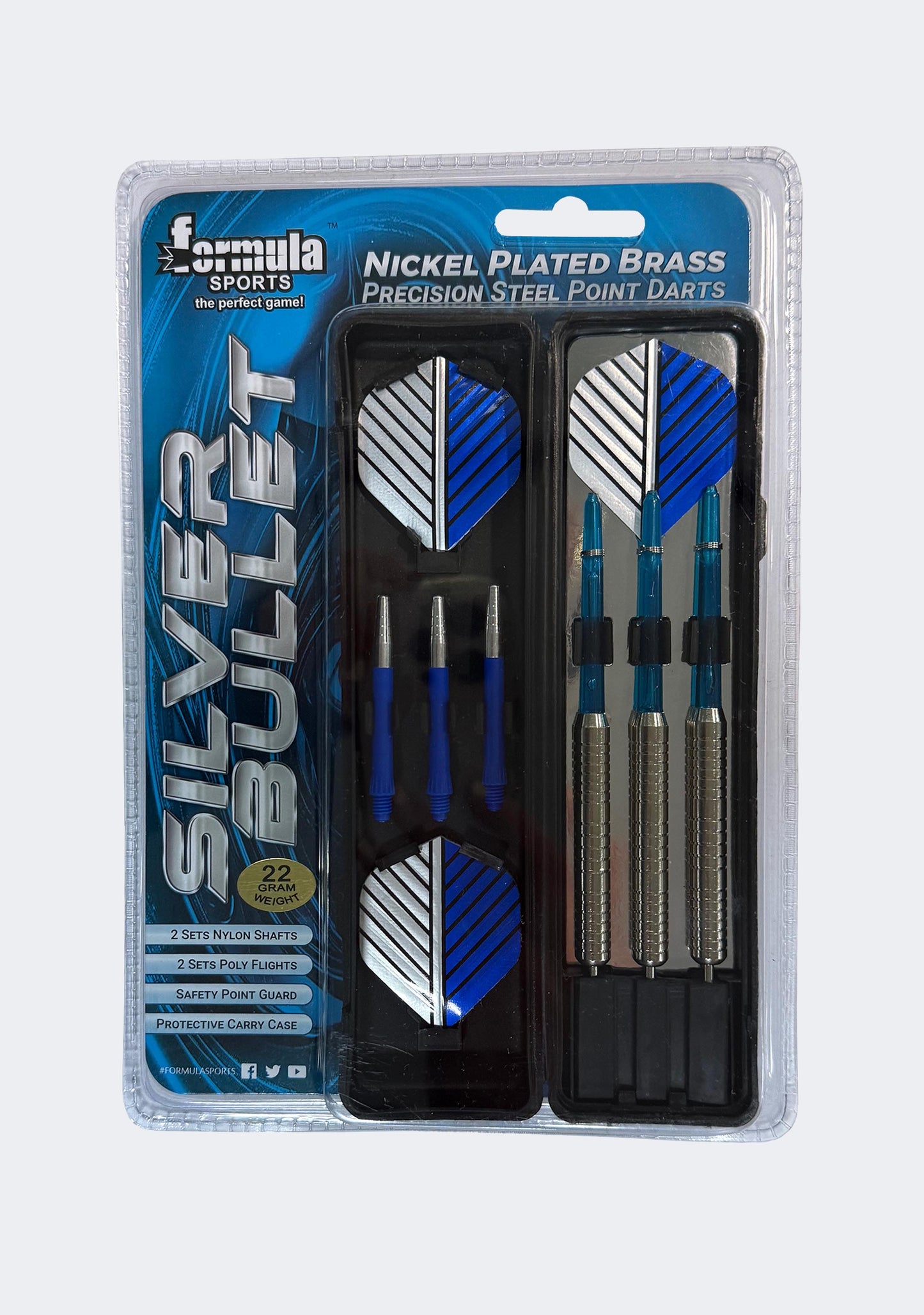 Formula Sports Silver Bullet Nickel Plated Brass Precision Steel Point Darts